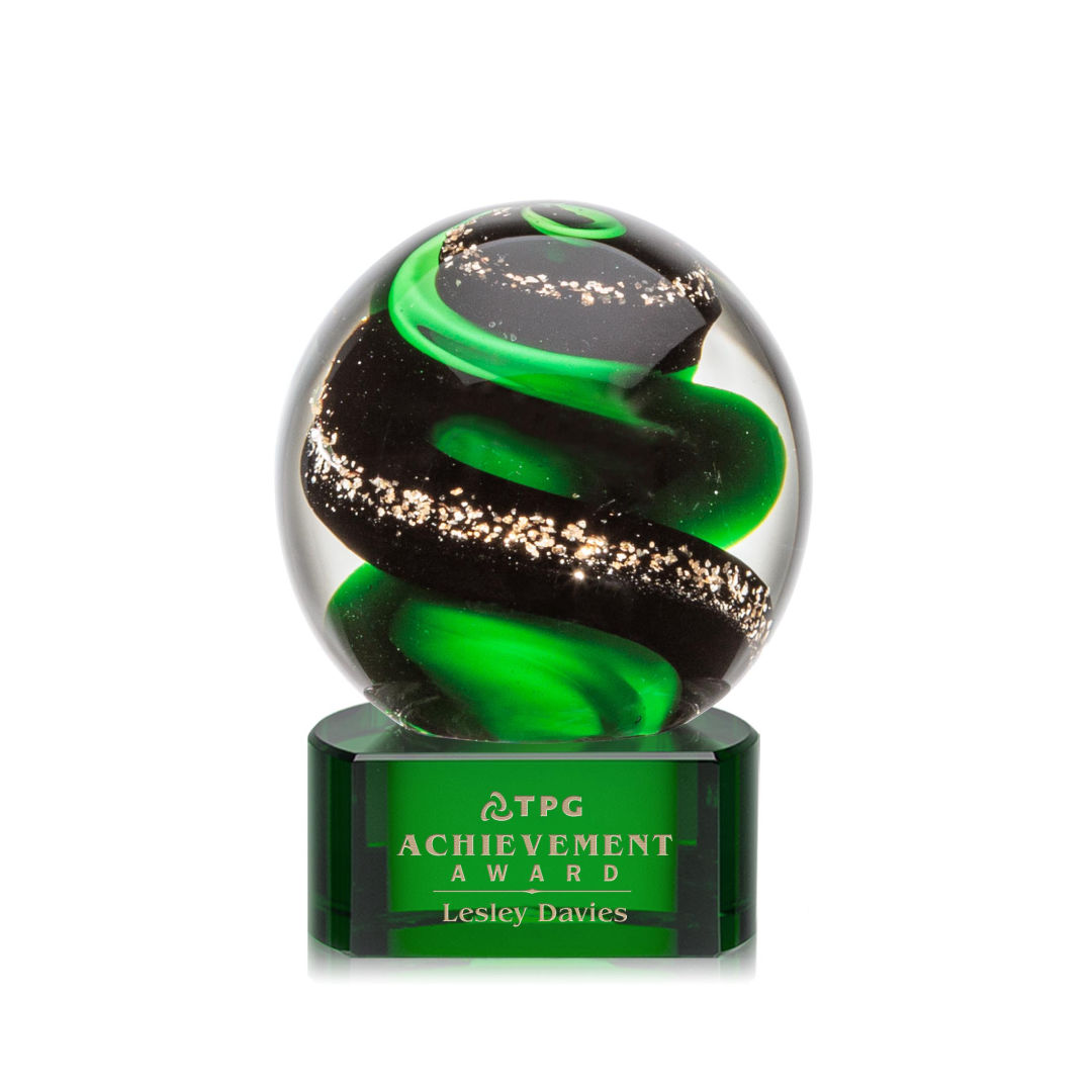 Zodiac Award on Paragon Base - Green 7