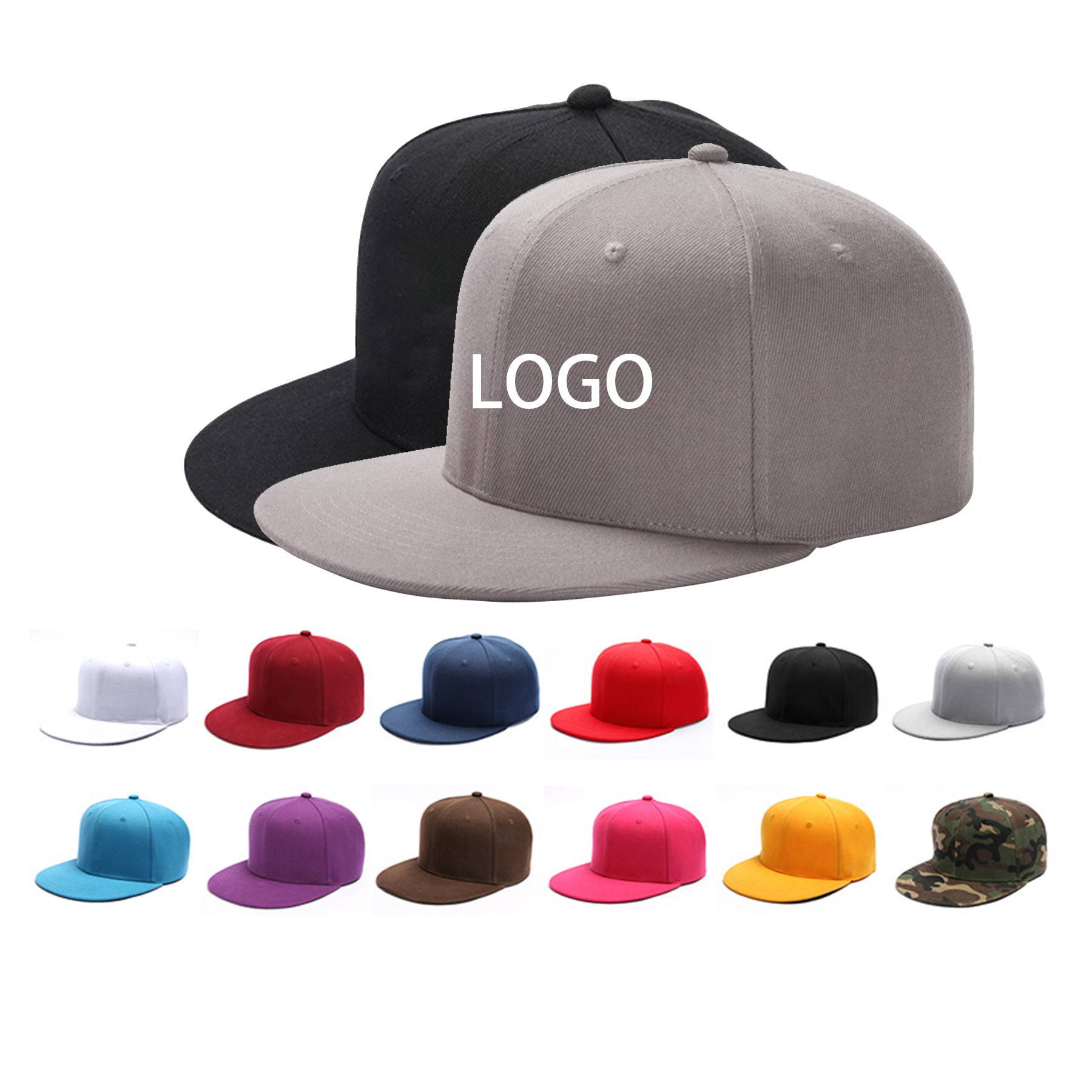 Hip Hop Style Flat Bill Caps 2