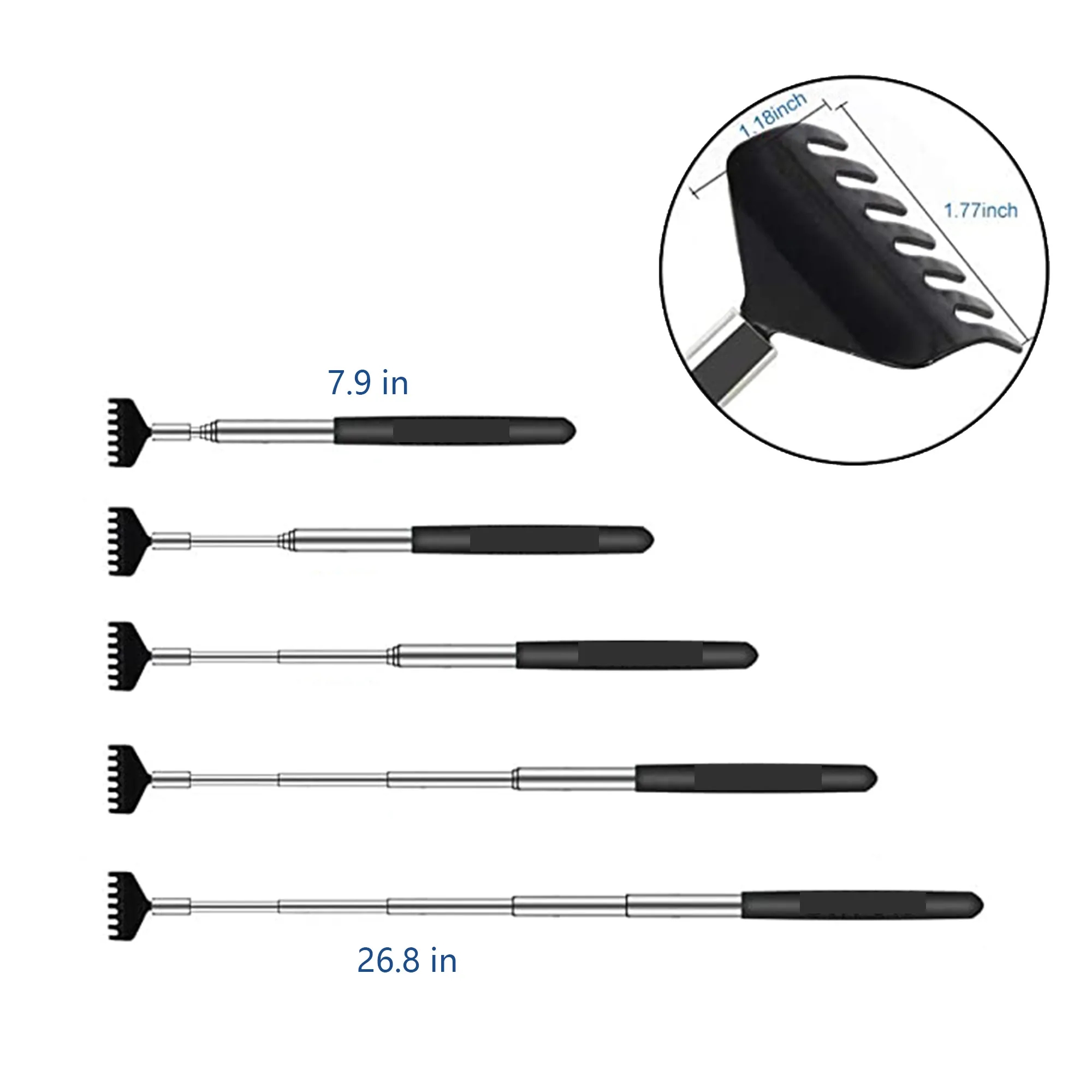 Portable Telescoping Metal Back Scratcher 9