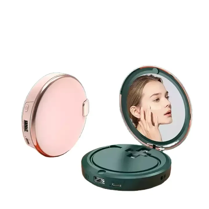 3 In 1 Portable Mirror with Hand Warmer Power Bank 3