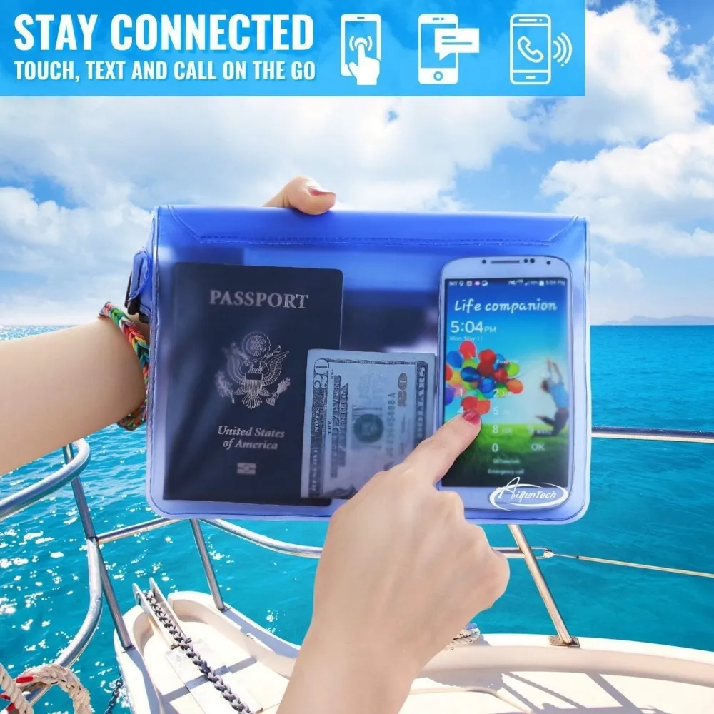 IPX8 Waterproof Phone Pouch with Waist Strap 5