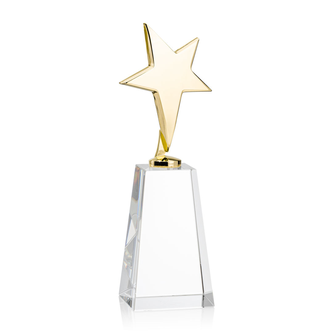 Tuscany Gold Star VividPrint™ Award on Novita Base - Clear 4