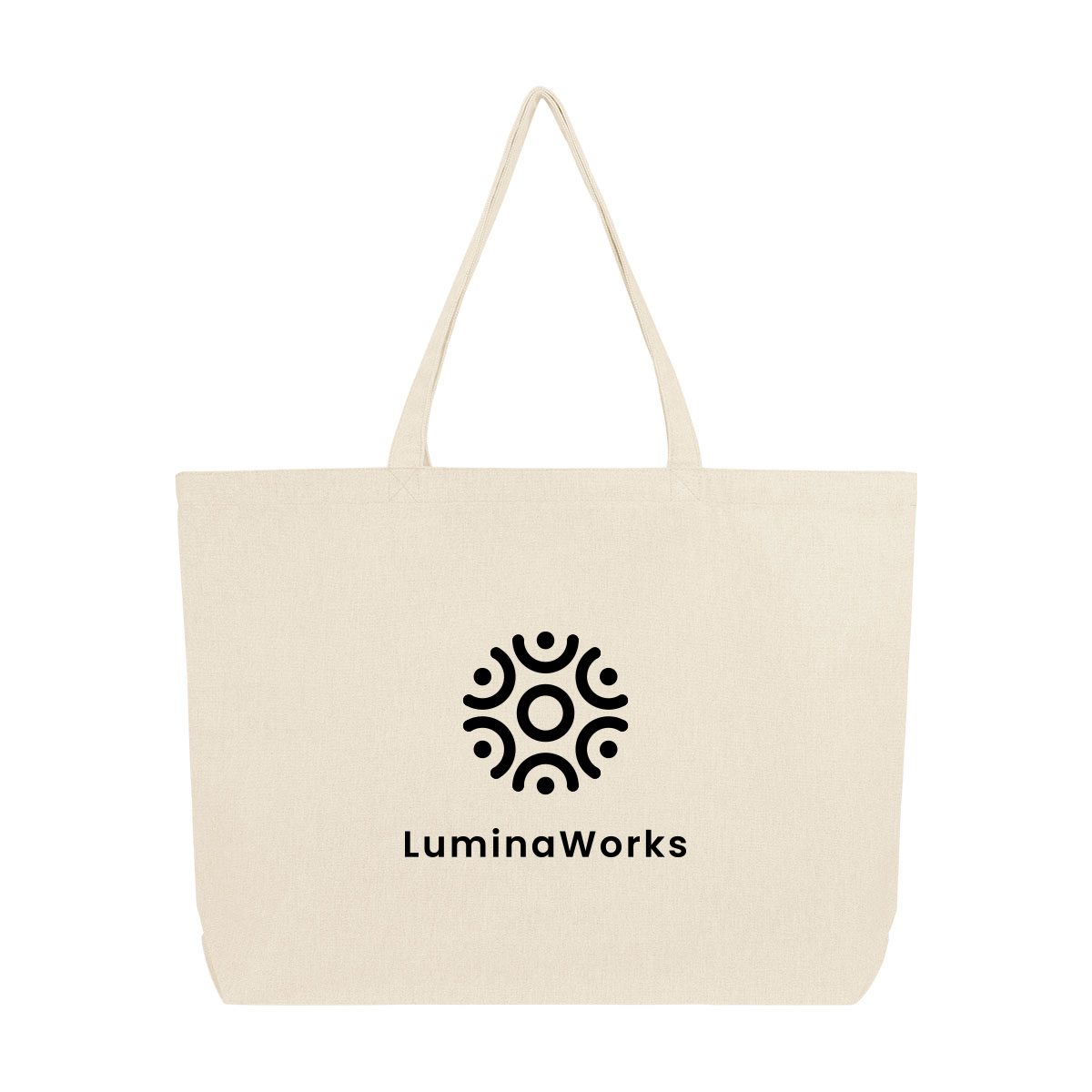 Aware™ 9 Oz. Recycled Cotton Shopper Tote Bag 9