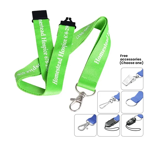 1" Imprinted Polyester Lanyard 1