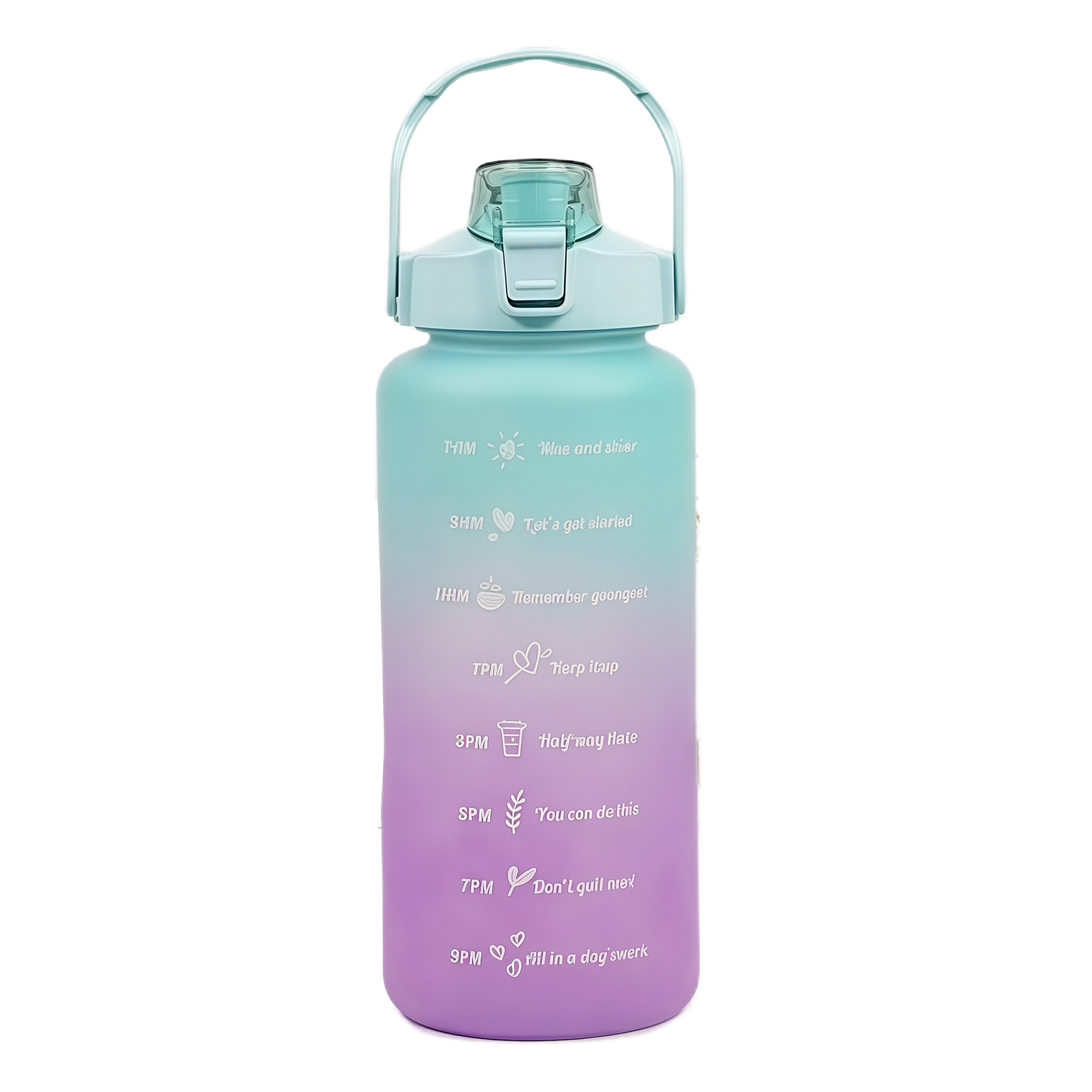 2L Gradient Plastic Water Bottle - Large Capacity 3