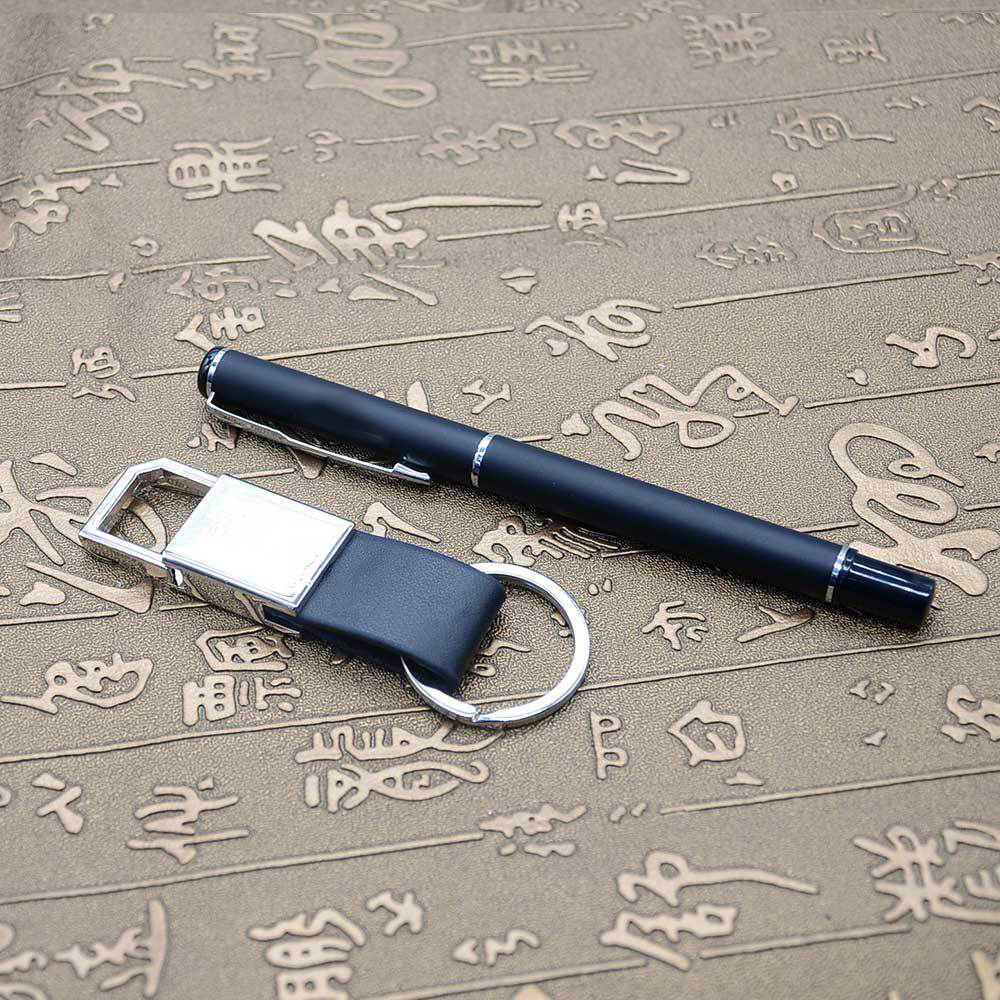 2-Piece Office Gift Set Metal Signature Pen and Key Chain 8