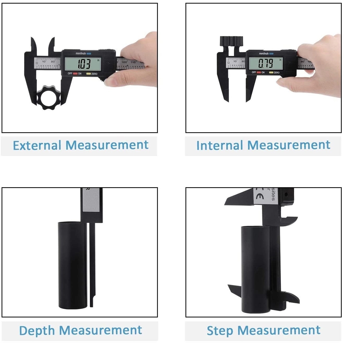 Electronic Micrometer Caliper with Large LCD Screen 4