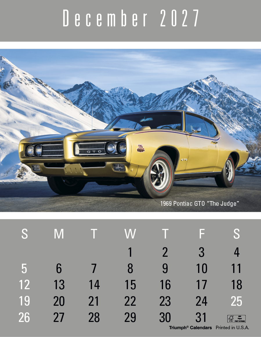 Triumph® Calendars Press-N-Stick Cruisin' Cars Calendar 49