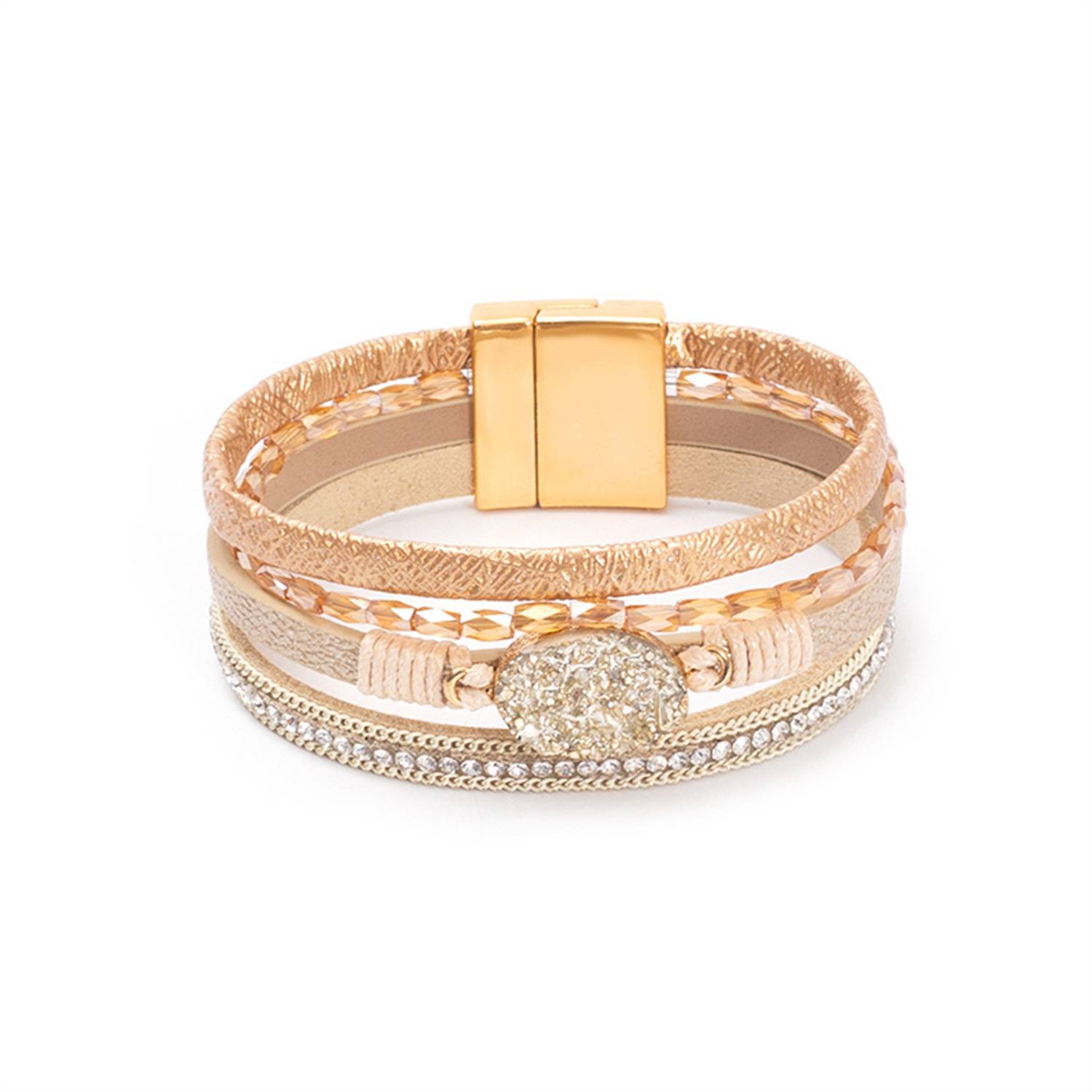Bohemian Leather Crystal Bracelets 7