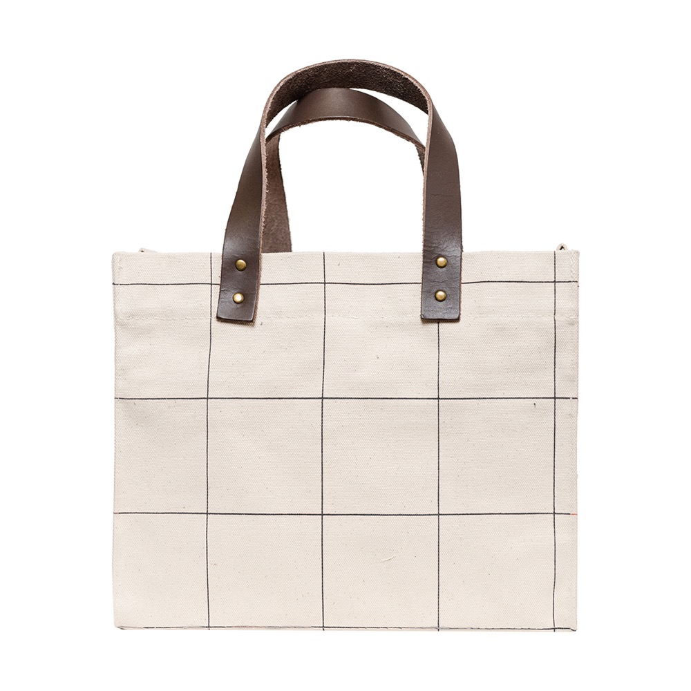 18 Oz. Heavyweight Brooklyn Tote Windowpane Plaid 11