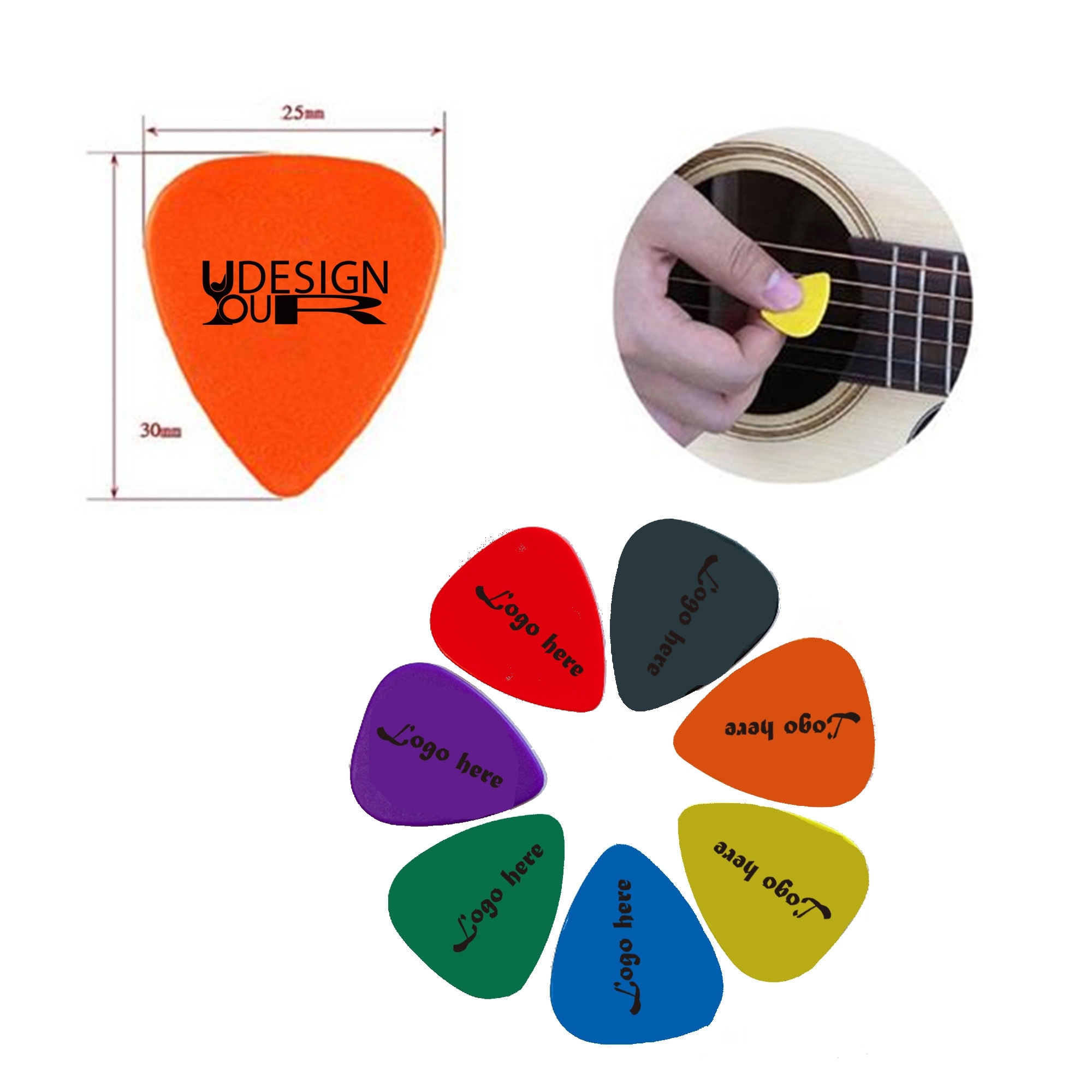 Frosted Guitar Pick 2