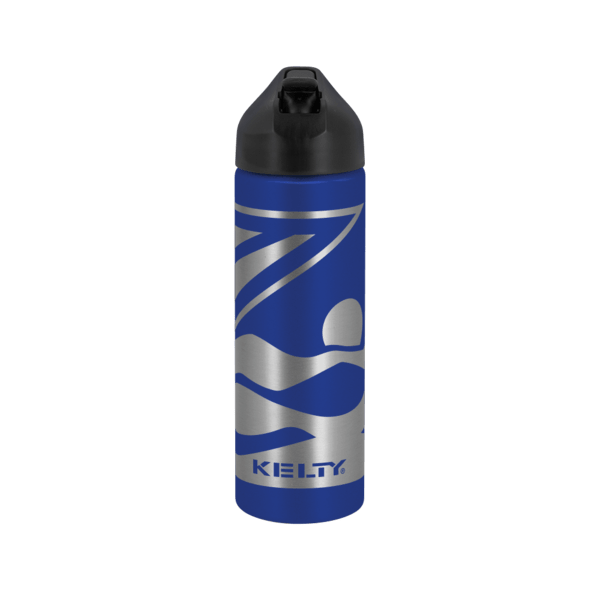 EasyFlow Recycled Aluminum Bottle w Straw Lid, custom water bottle with logo imprint 66