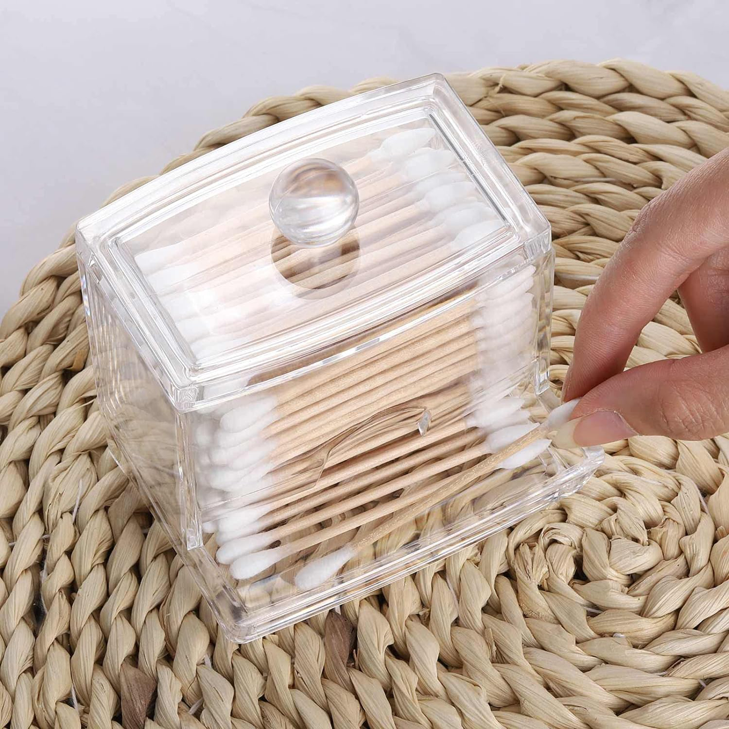 Cotton Ball Dispenser Organize 5