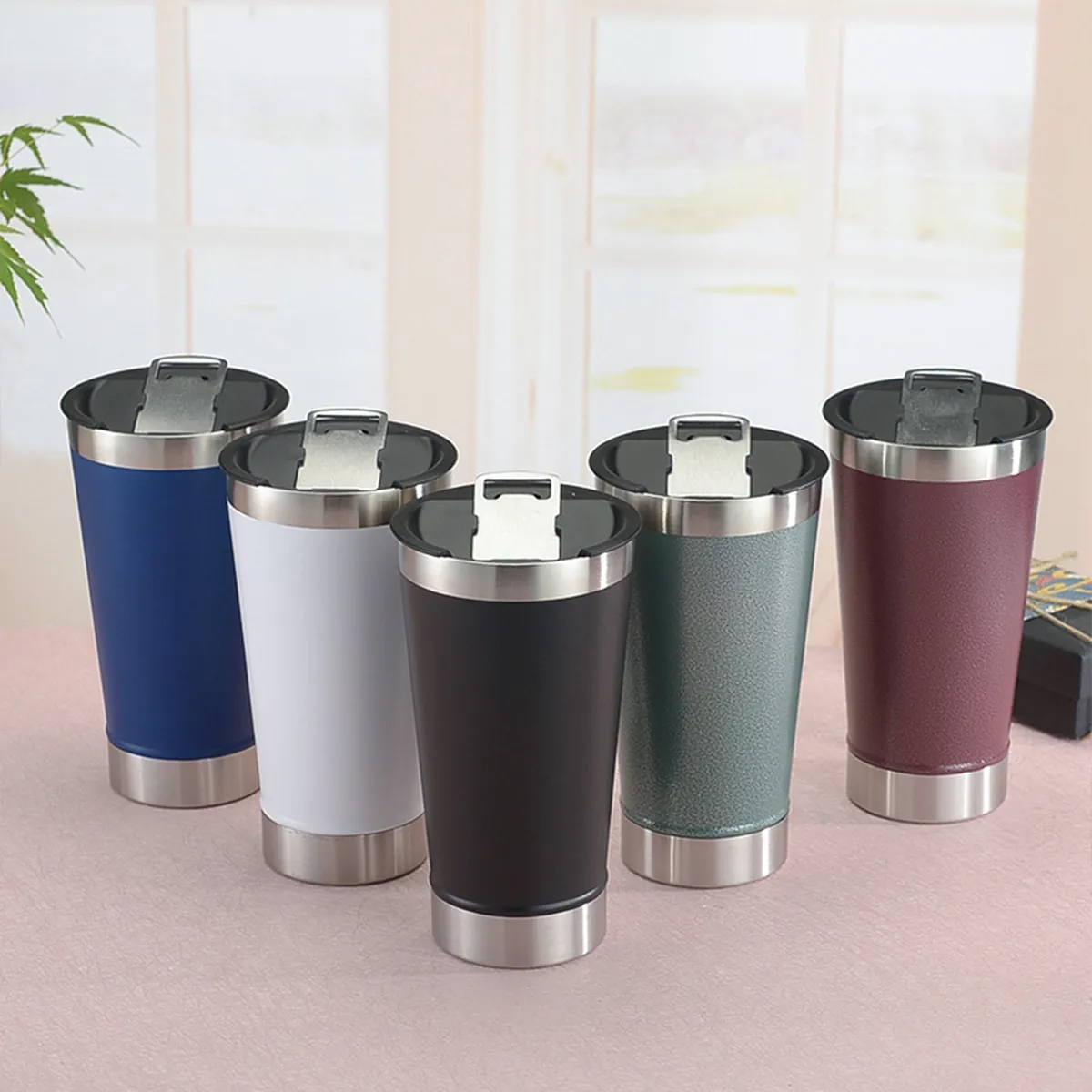 Stainless Steel Insulated Beer Ice Cup with Bottle Opener 3