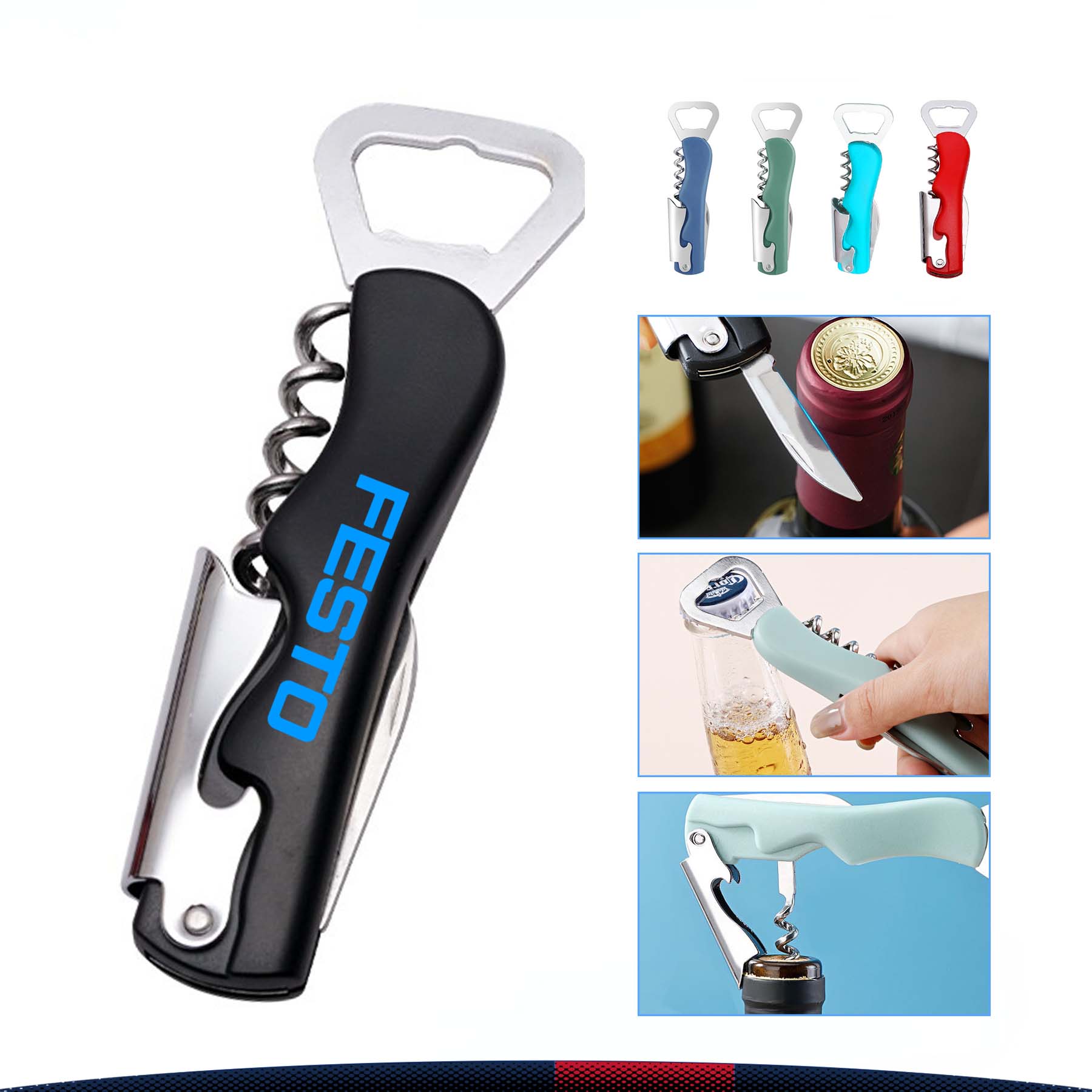 Multifunctional Foldable Bottle Opener 2