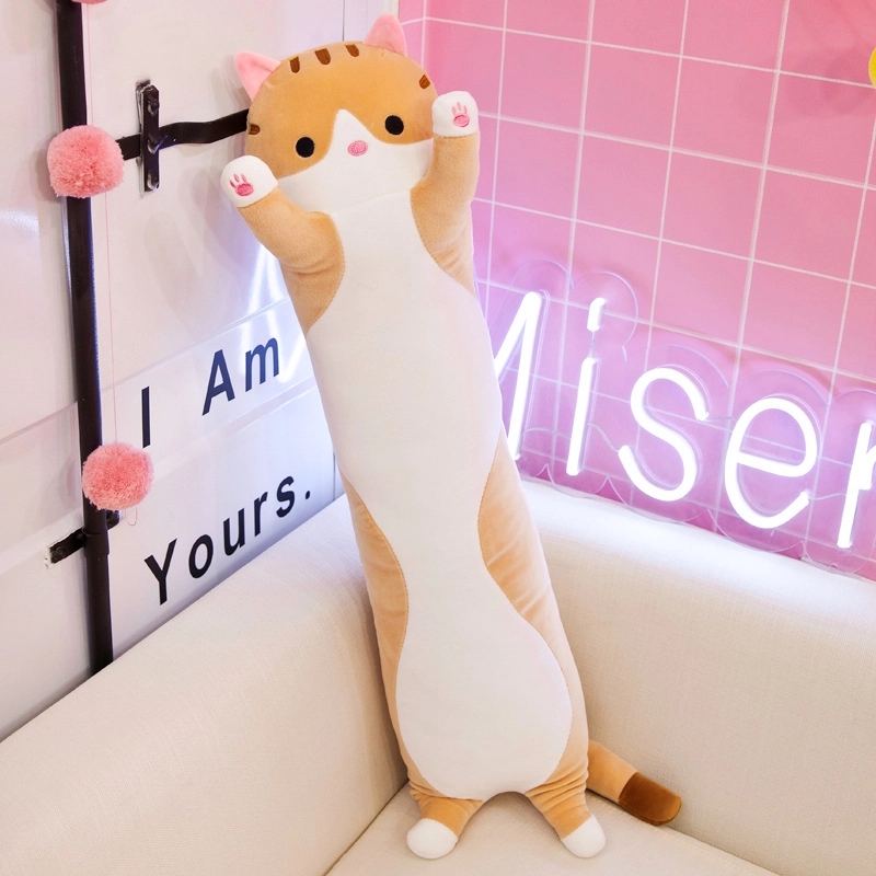 Cat Plush Long Pillow 4
