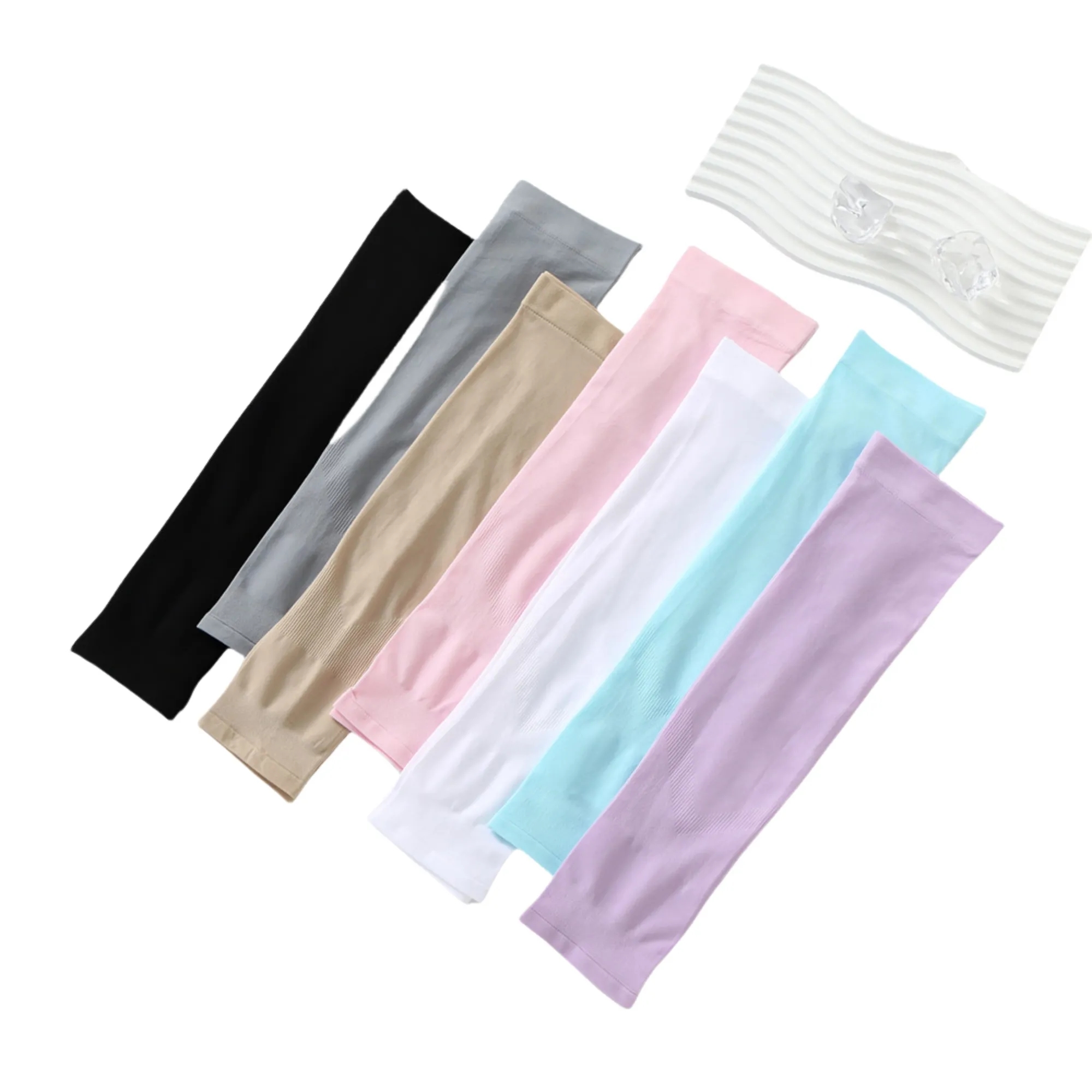 Ice Silk Cooling Exercise Sunscreen Arm Sleeve 7
