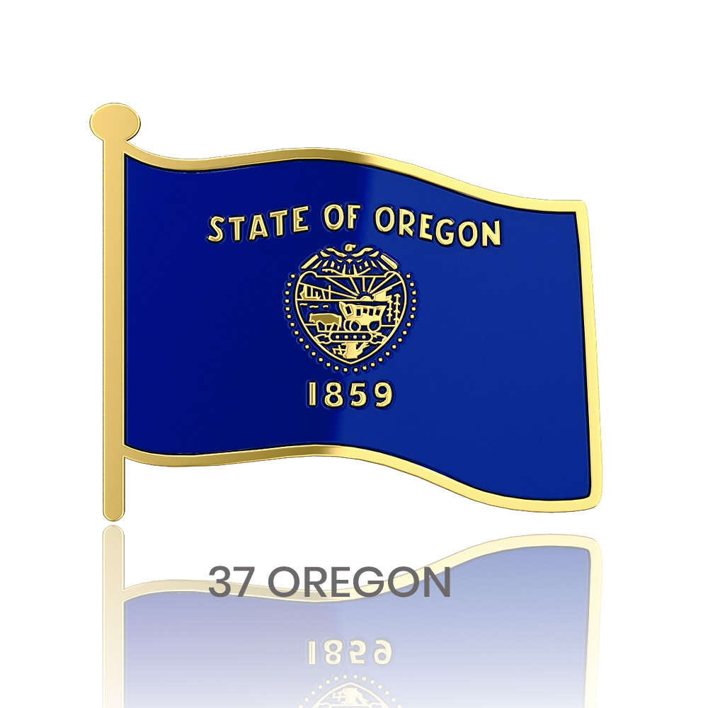 1" Stock Flag Pins 23