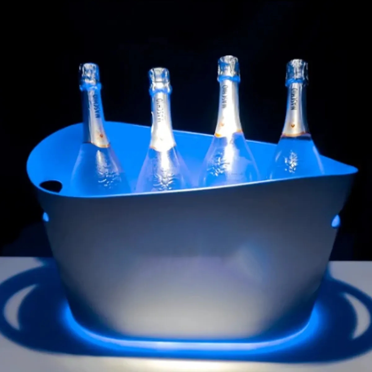 8L Durable Acrylic LED Ice Bucket with Custom Logo 1