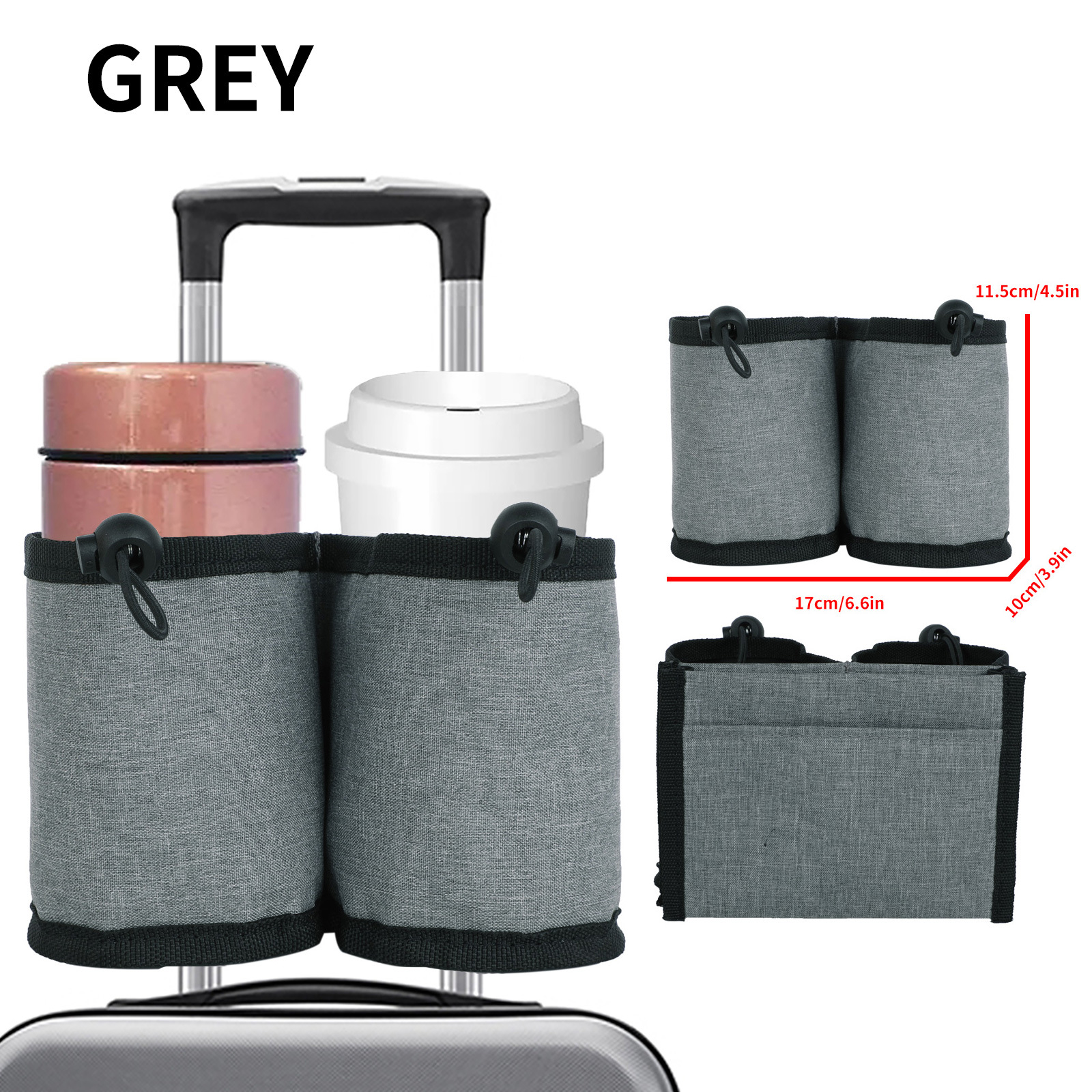Luggage Cup Holder Travel Bag with Shoulder Strap 5