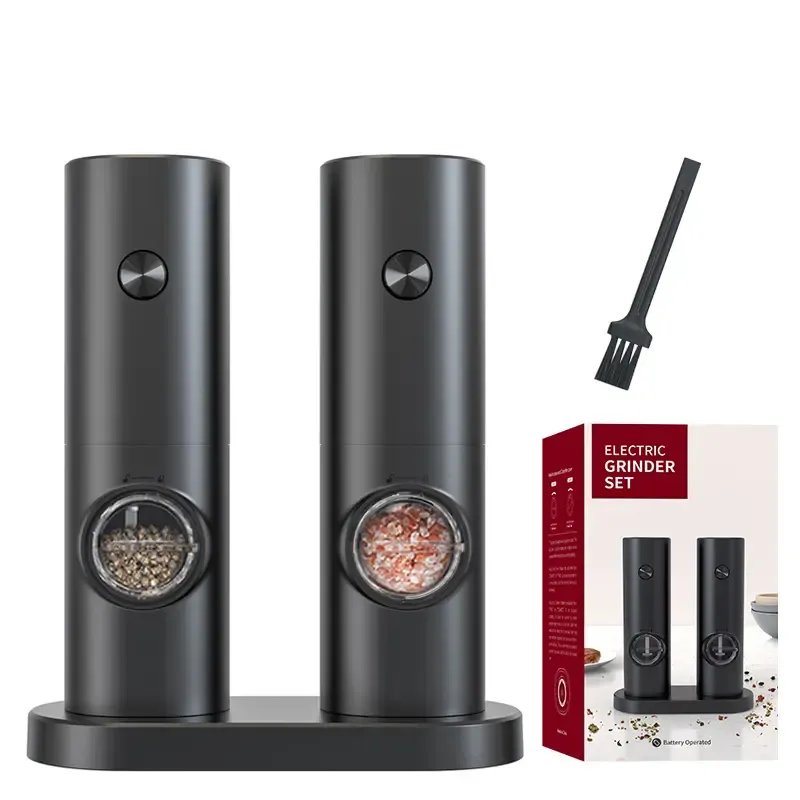 Battery Powered Salt and Pepper Grinder Set 7