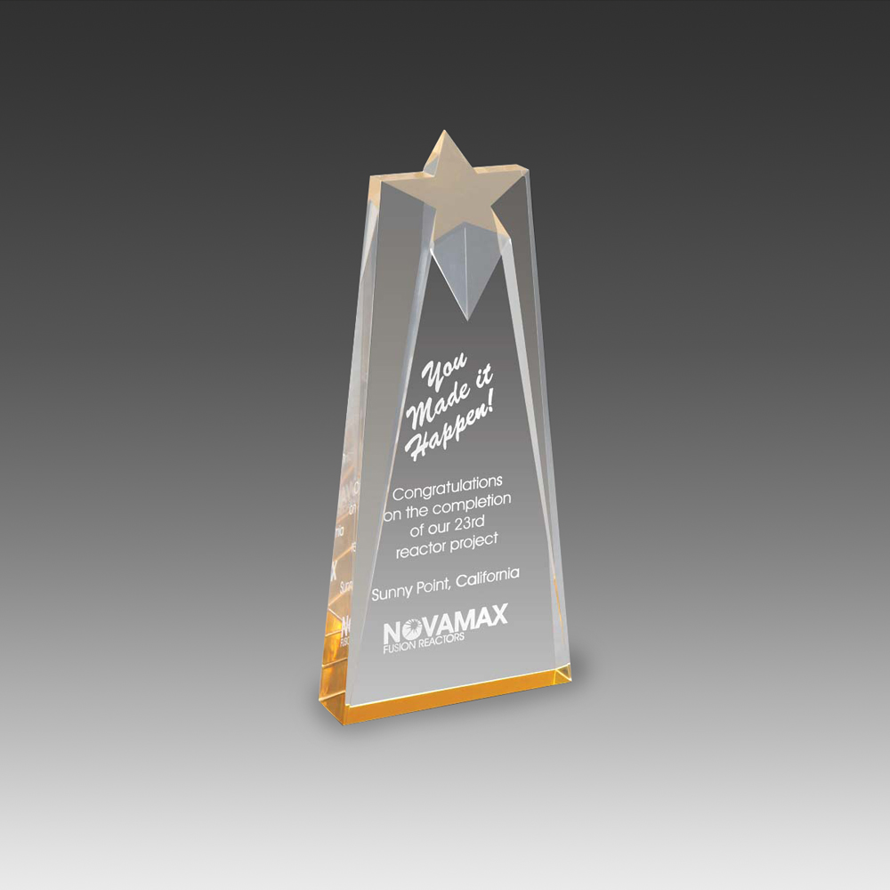 Star Crest Award (4"x8"x1") 2