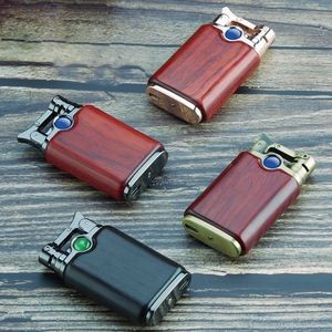 Elegant Wooden Dual Electric Arc Lighter 6
