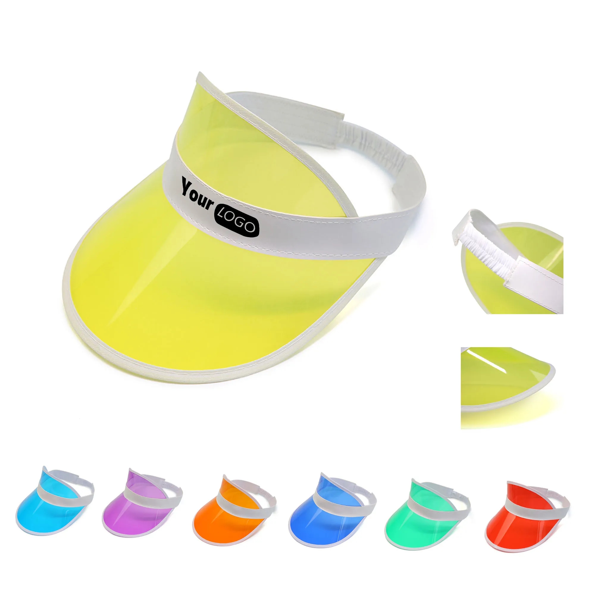 Unisex PVC Sun Visors