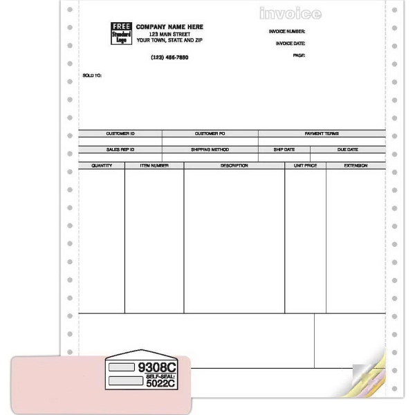 Product Invoices, Continuous, Classic 3