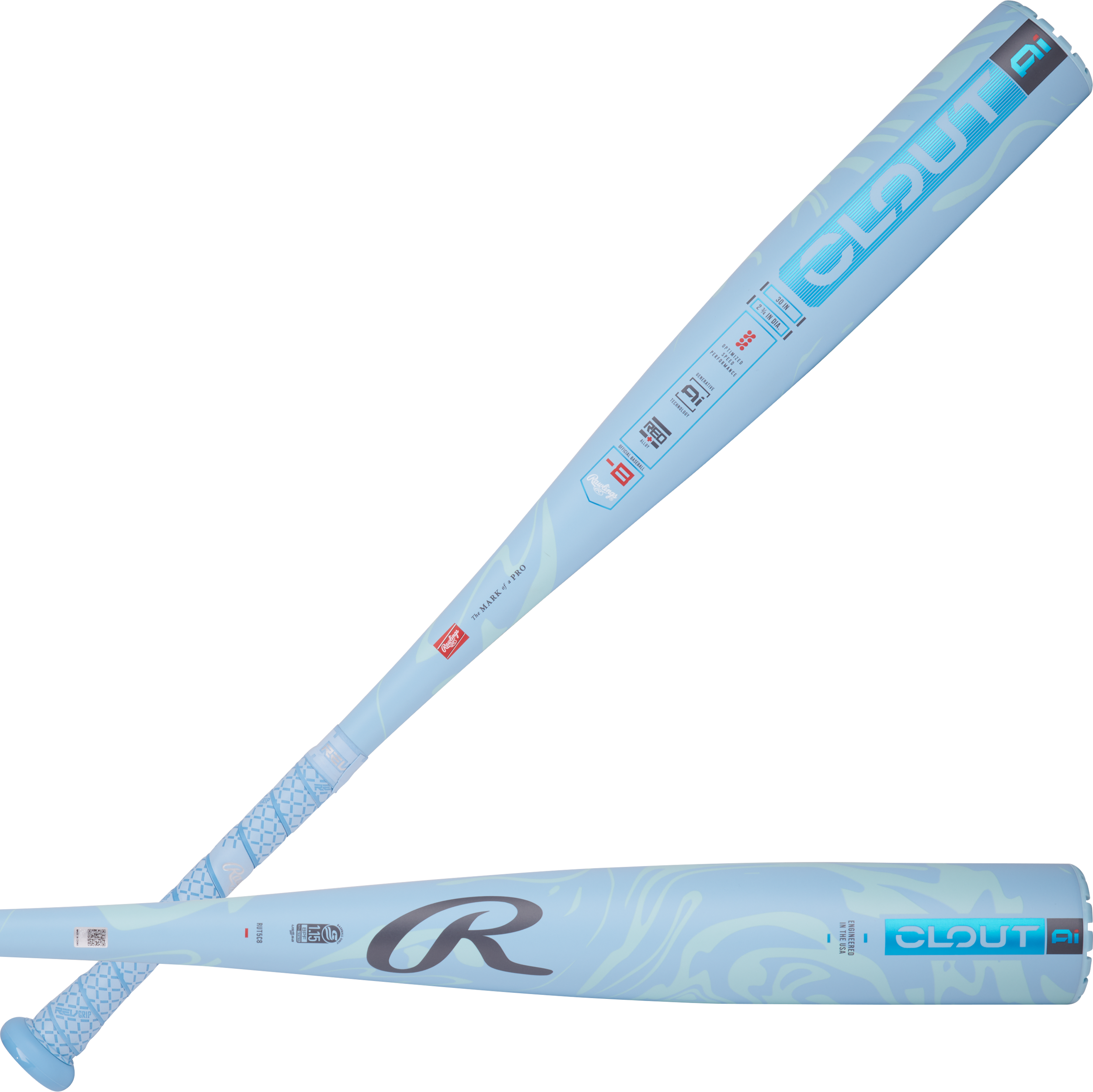 Rawlings Clout USSSA Bat, -8 1