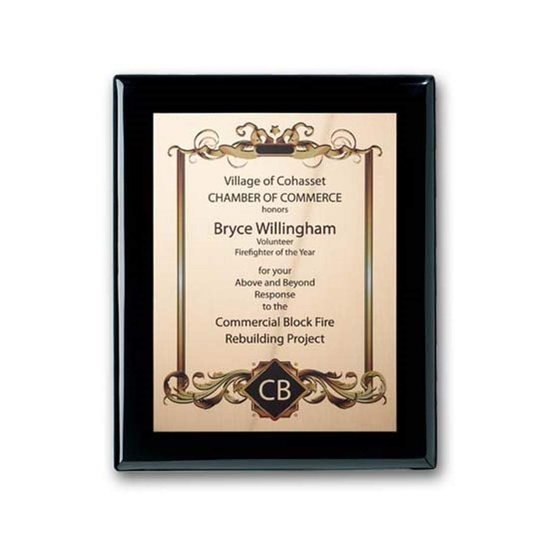 SpectraPrint™ Plaque - Ebony Gold