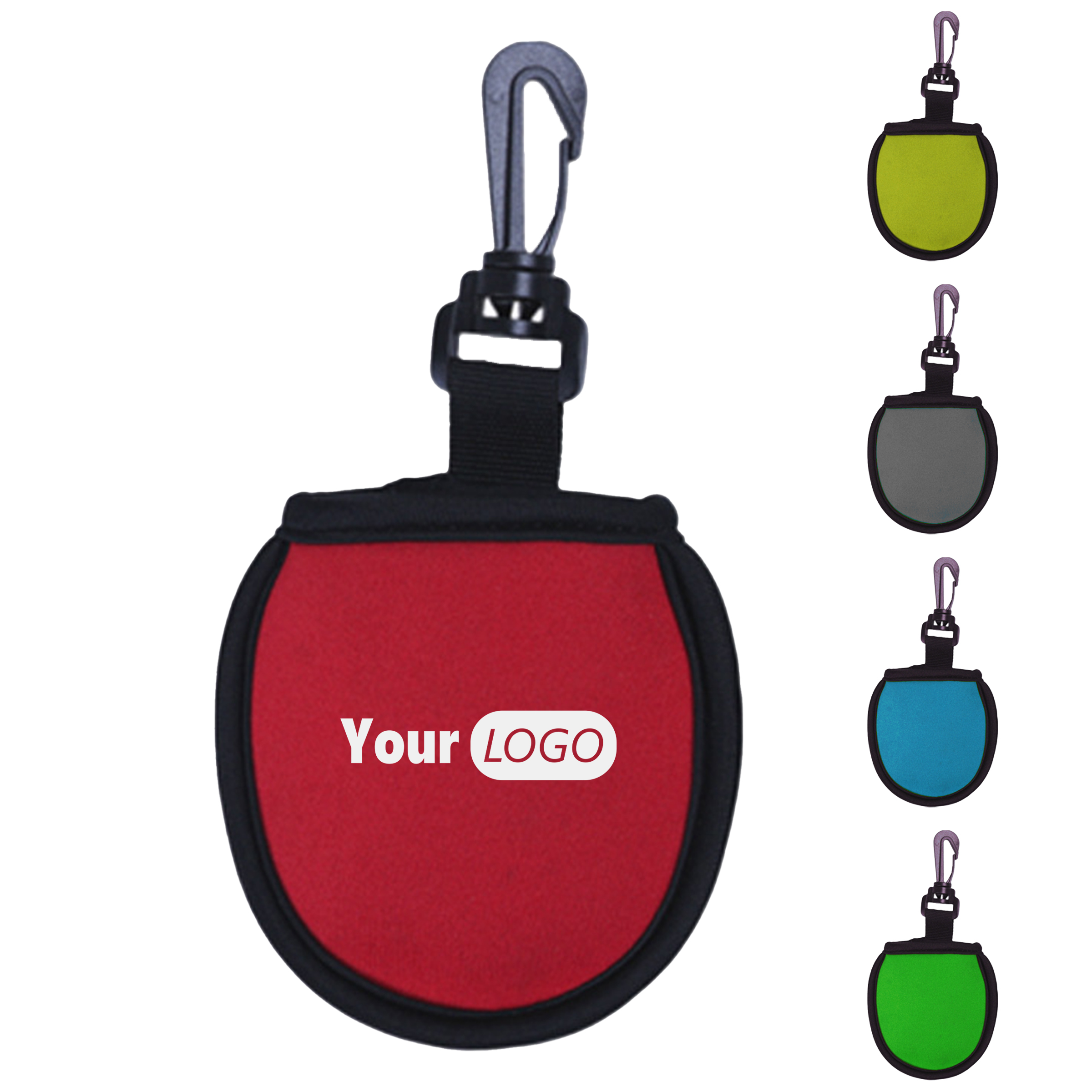Neoprene Compact Golf Ball Cleaner Pouch For Easy On-Course Use 2