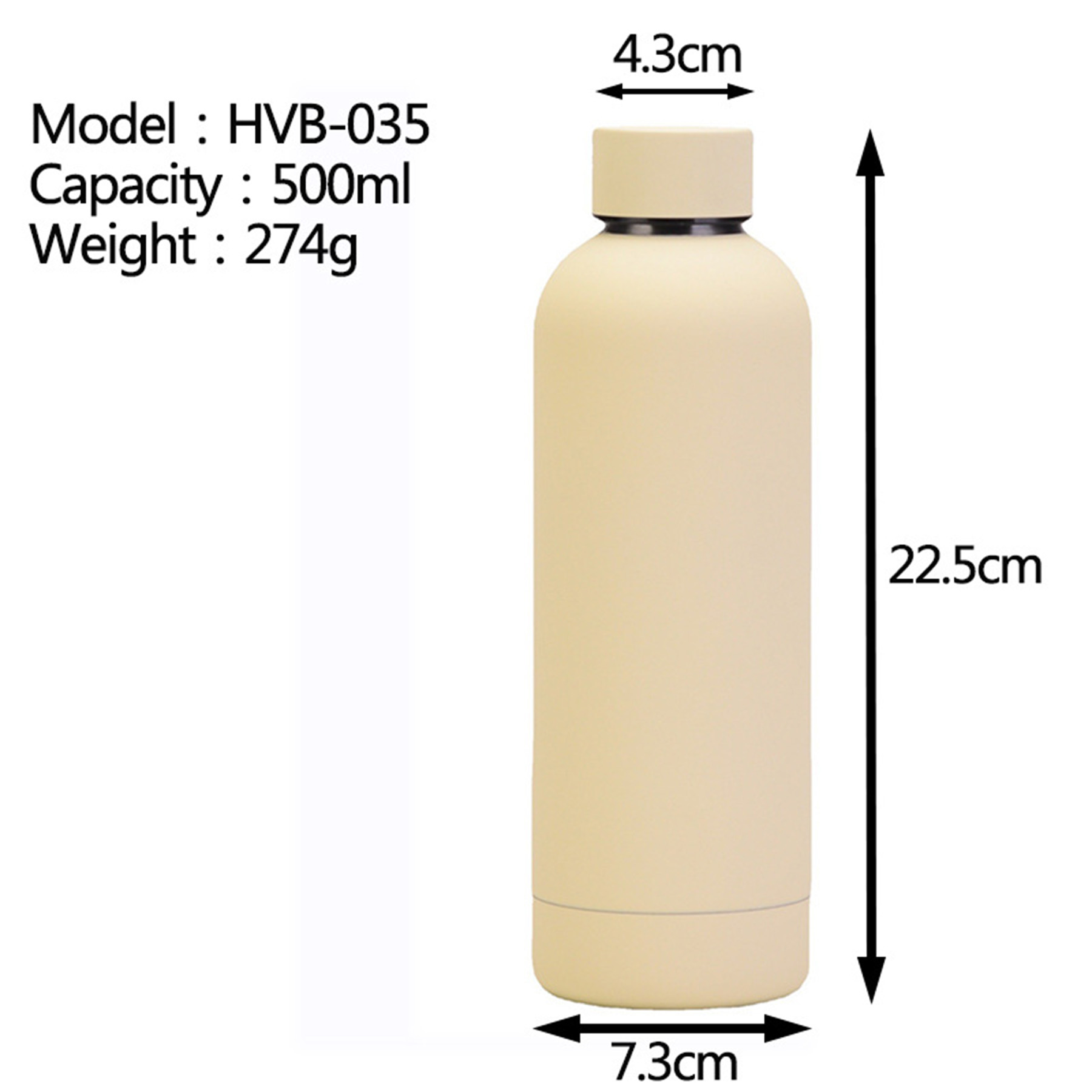 17 Oz Stainless Steel Insulated Bottle, custom water bottle with logo imprint 3