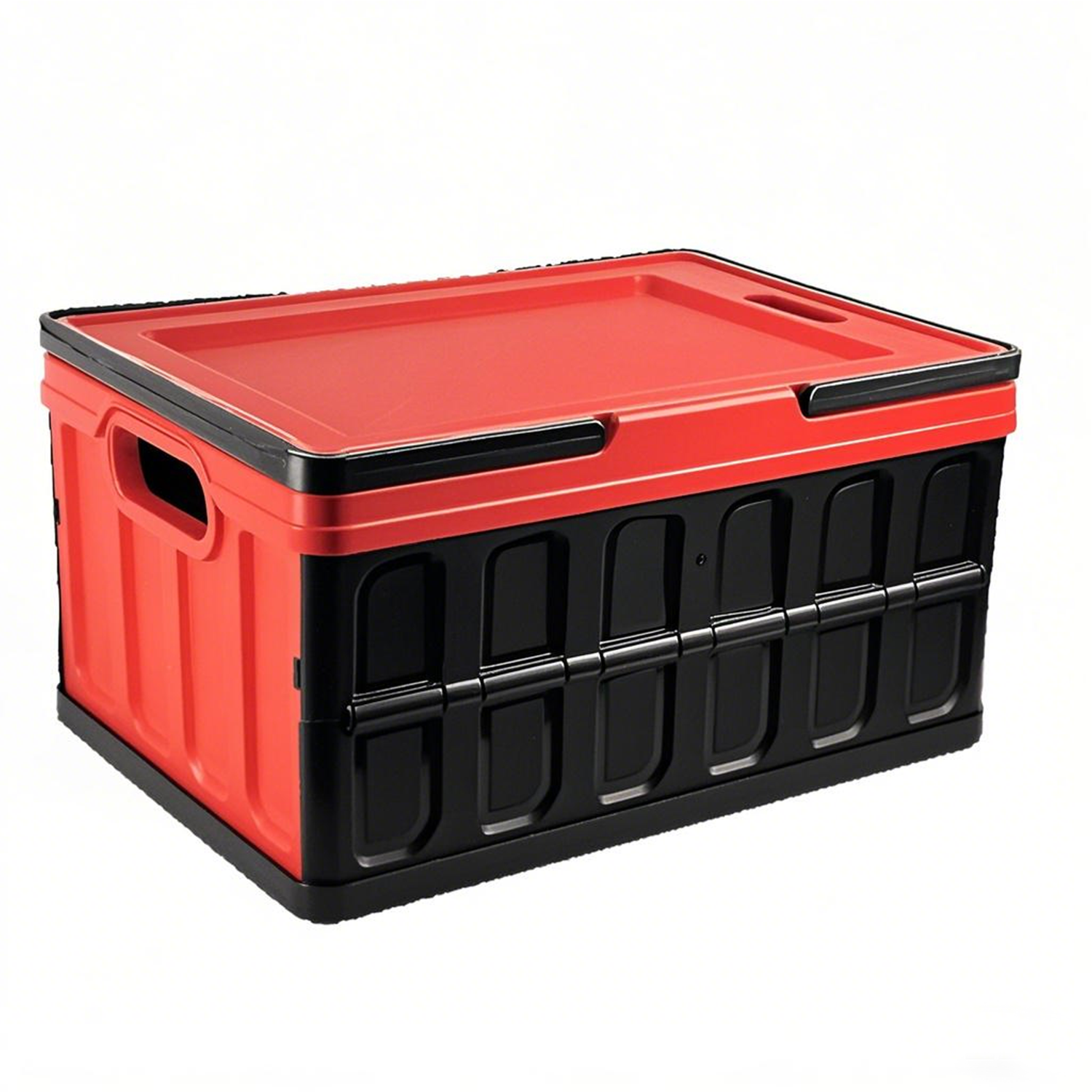 Foldable Stackable Plastic Storage Bin for Car Outdoor 4
