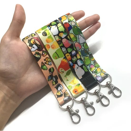 1" Wide Polyester Wristlet Keychain 2