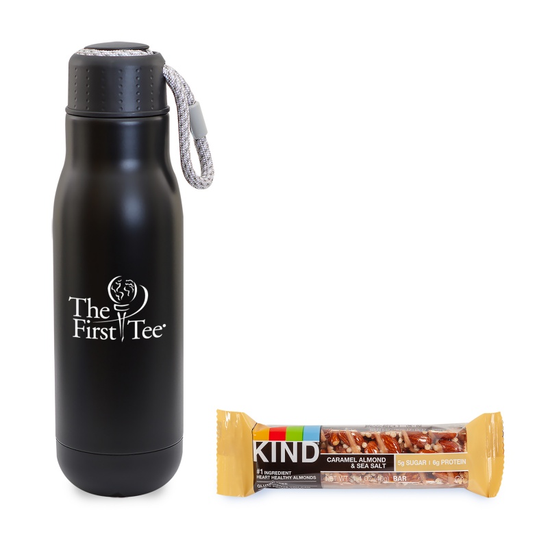 On the Go Sip n' Snack with 16 oz. Matte Bottle 1