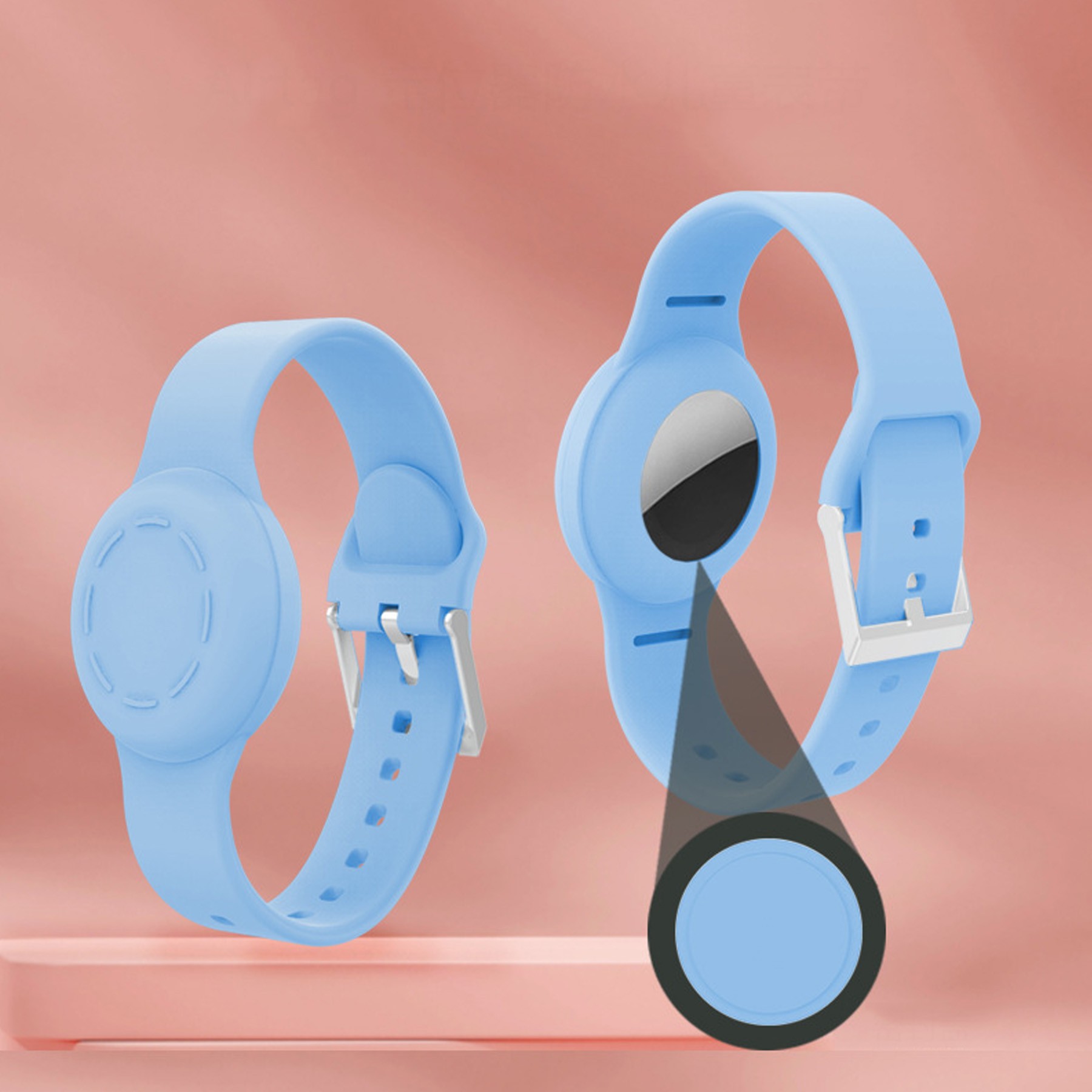 Silicone Tag Tracker Wristband Case For Kids 5