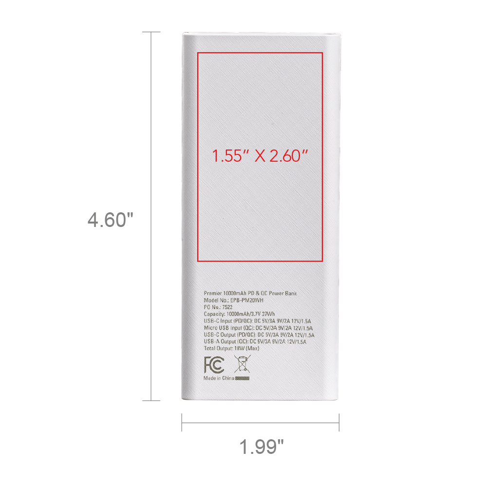 Natchez Premier QuickCharge Powerbank 10000 13