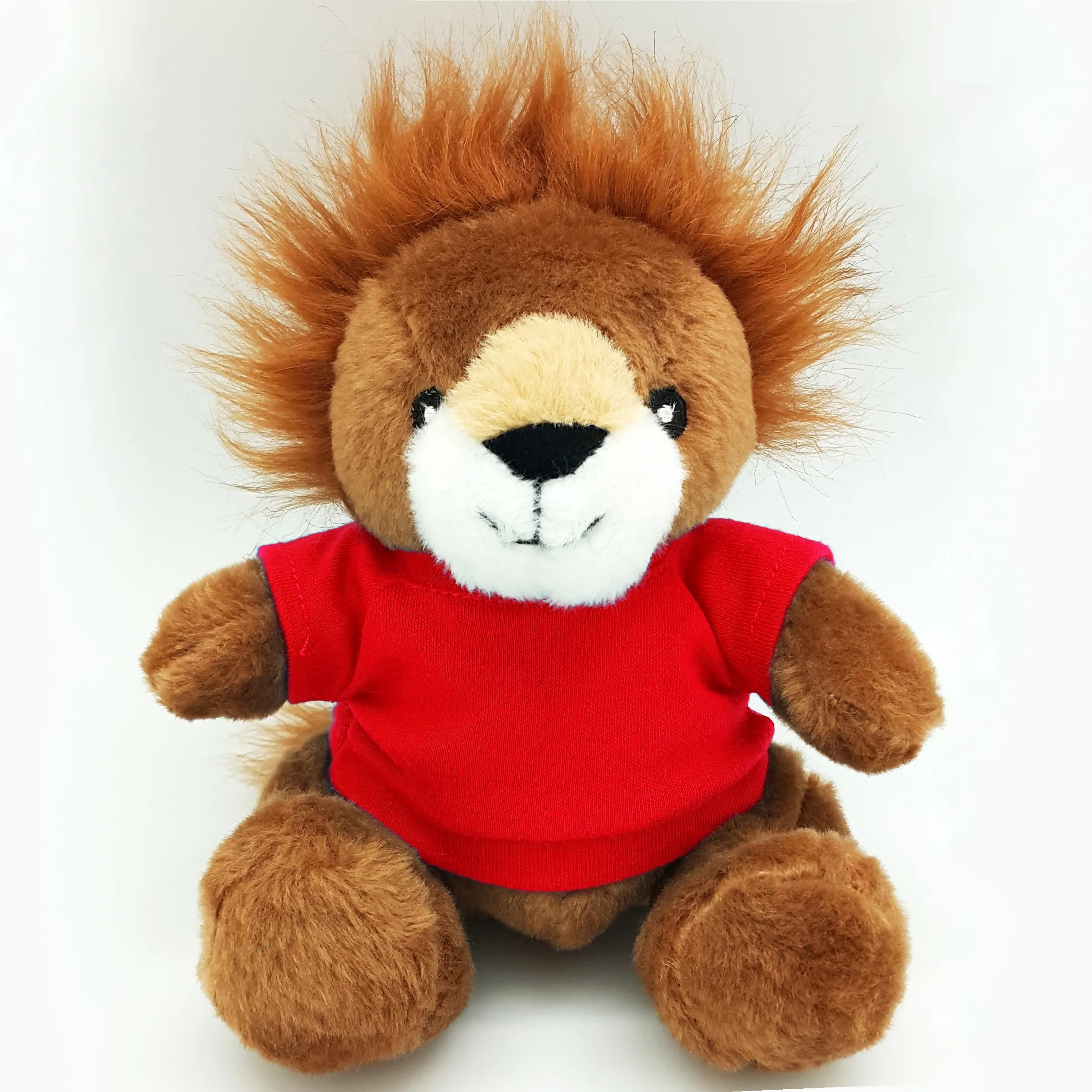 6" Beanie Lion with Embroidered Eyes 3