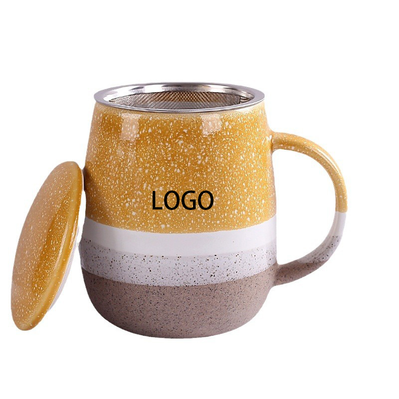 Ins Style Ceramic Mug without Filter Net Set 2