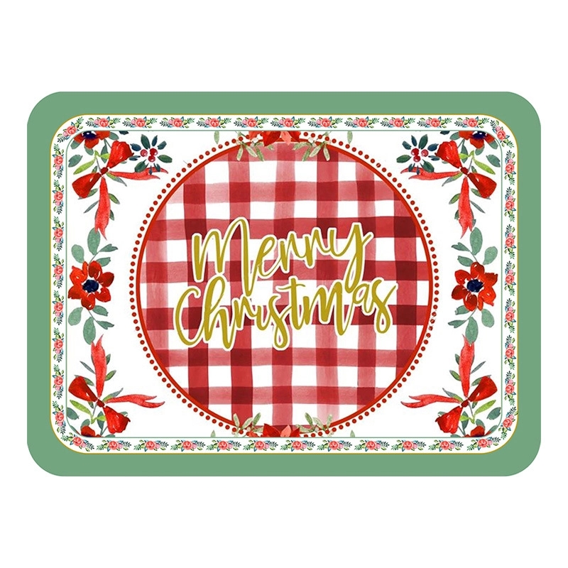 Christmas American Retro Leather Placemat 2