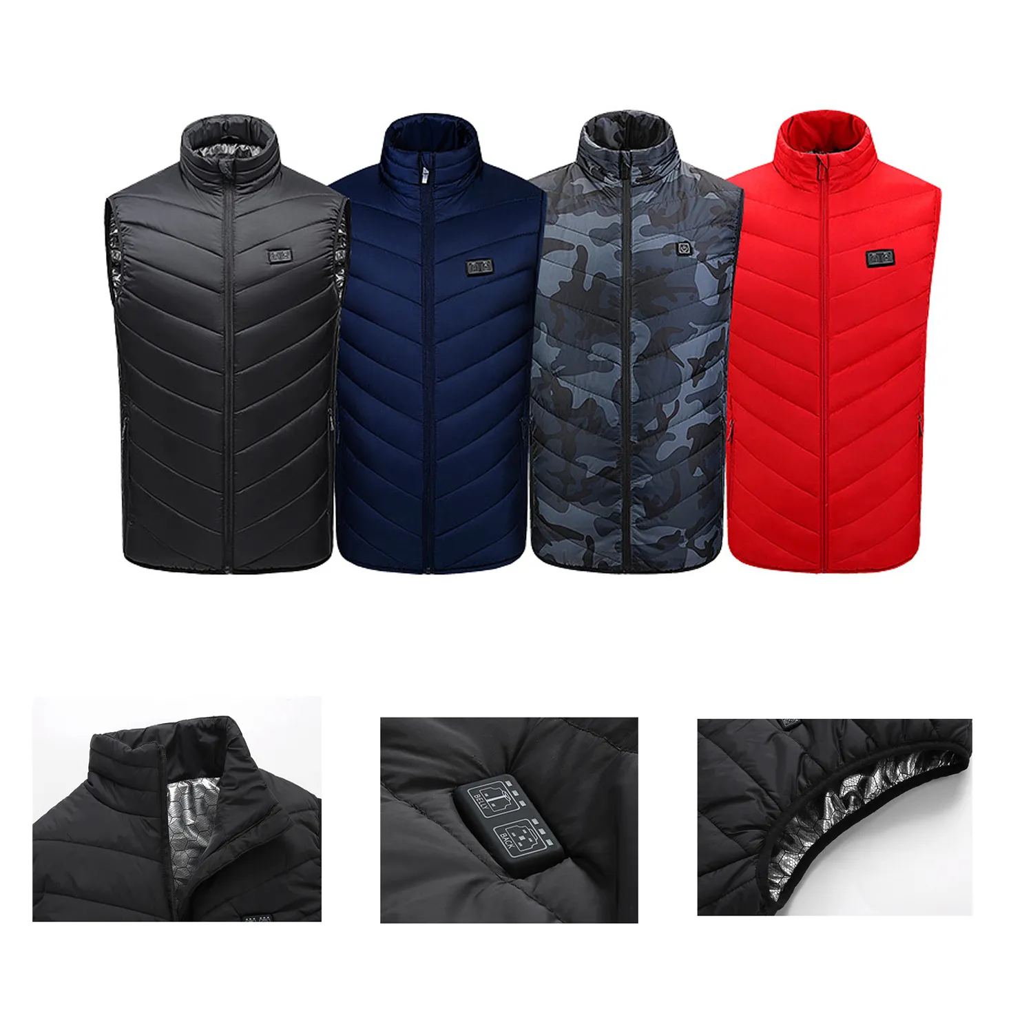 11 Heating Areas Warming Heated Unisex Vest 5