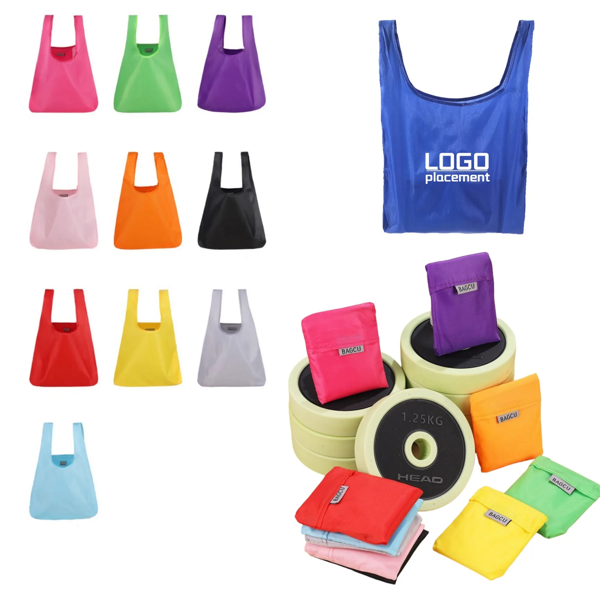Customized portable folding shopping bag