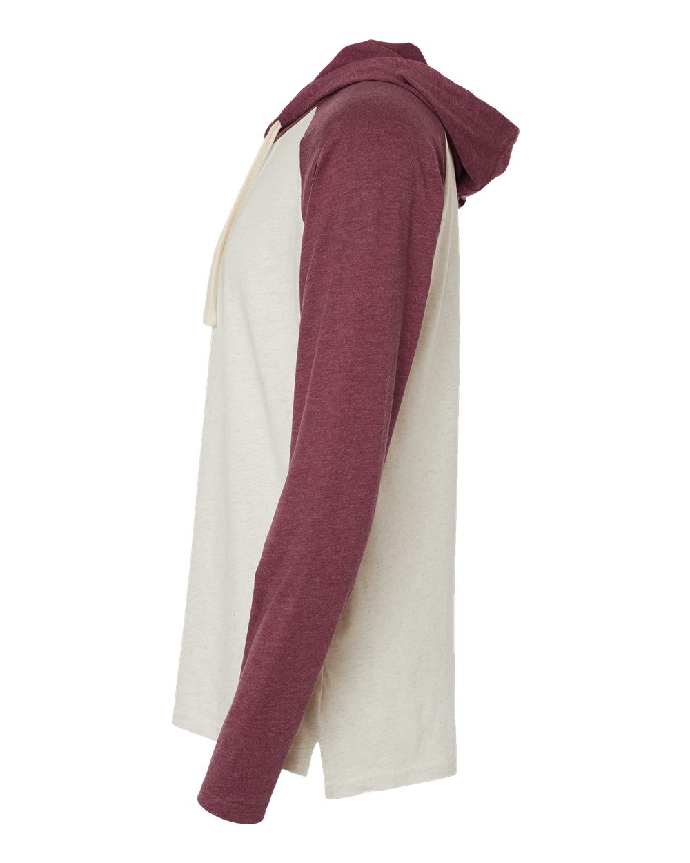 Unisex Fine Jersey Hooded Long Sleeve Raglan Tee - 6917 37