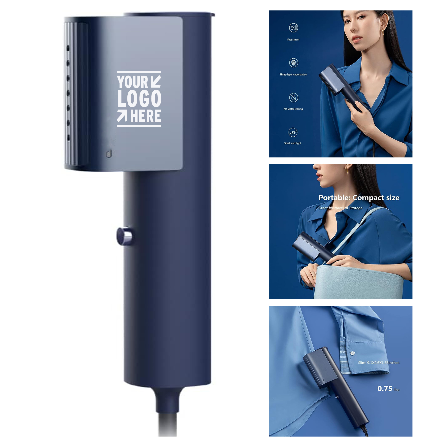 0.75Lbs G3 Portable Lightly Travel Fashion 15s Fast Heat-up Handheld Garment Clothes Steamer