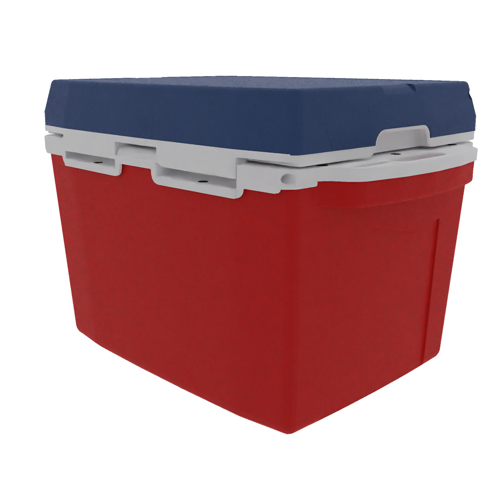 Taiga 27 Quart Cooler: Custom molded Logo, Custom PMS Color 29