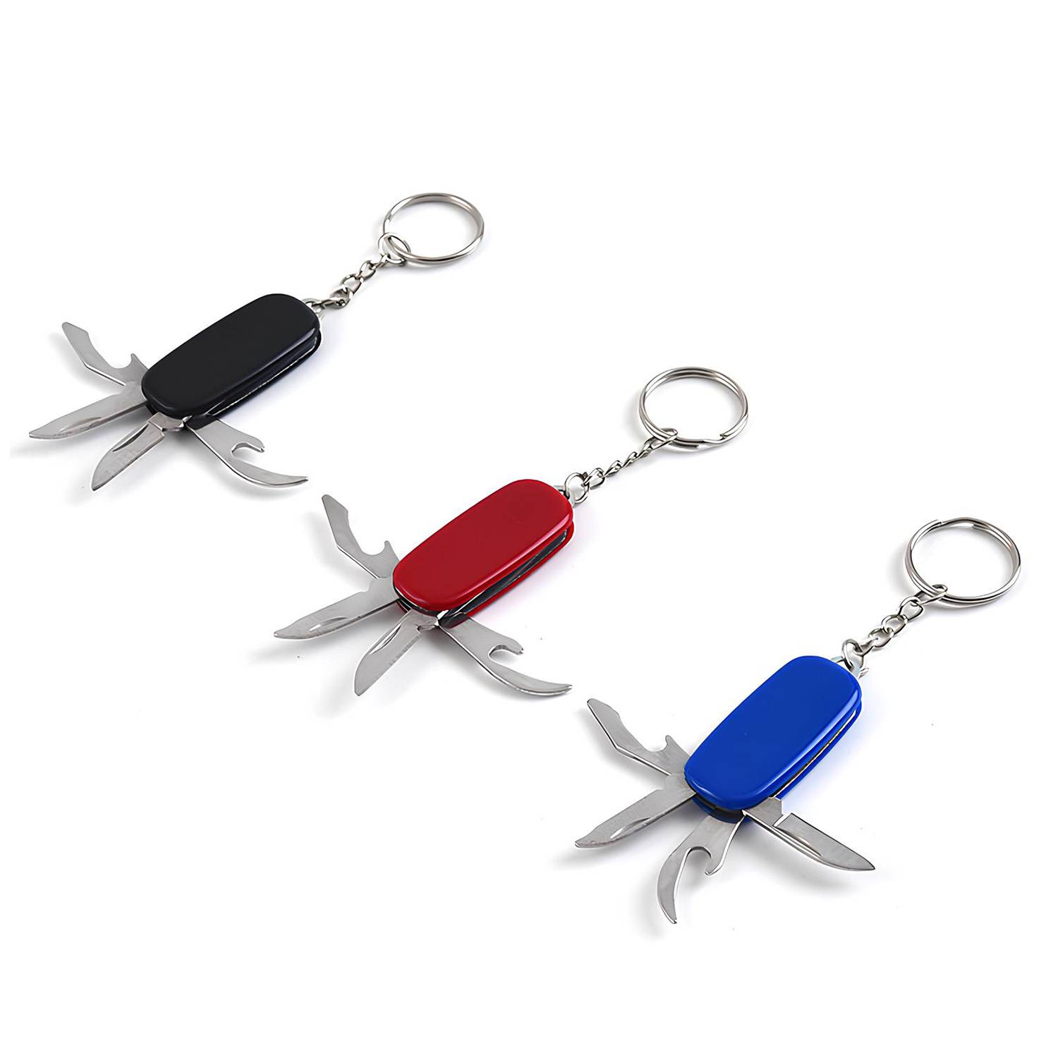 4-In-1 Multi-Function Folding Knife With Keychain 8
