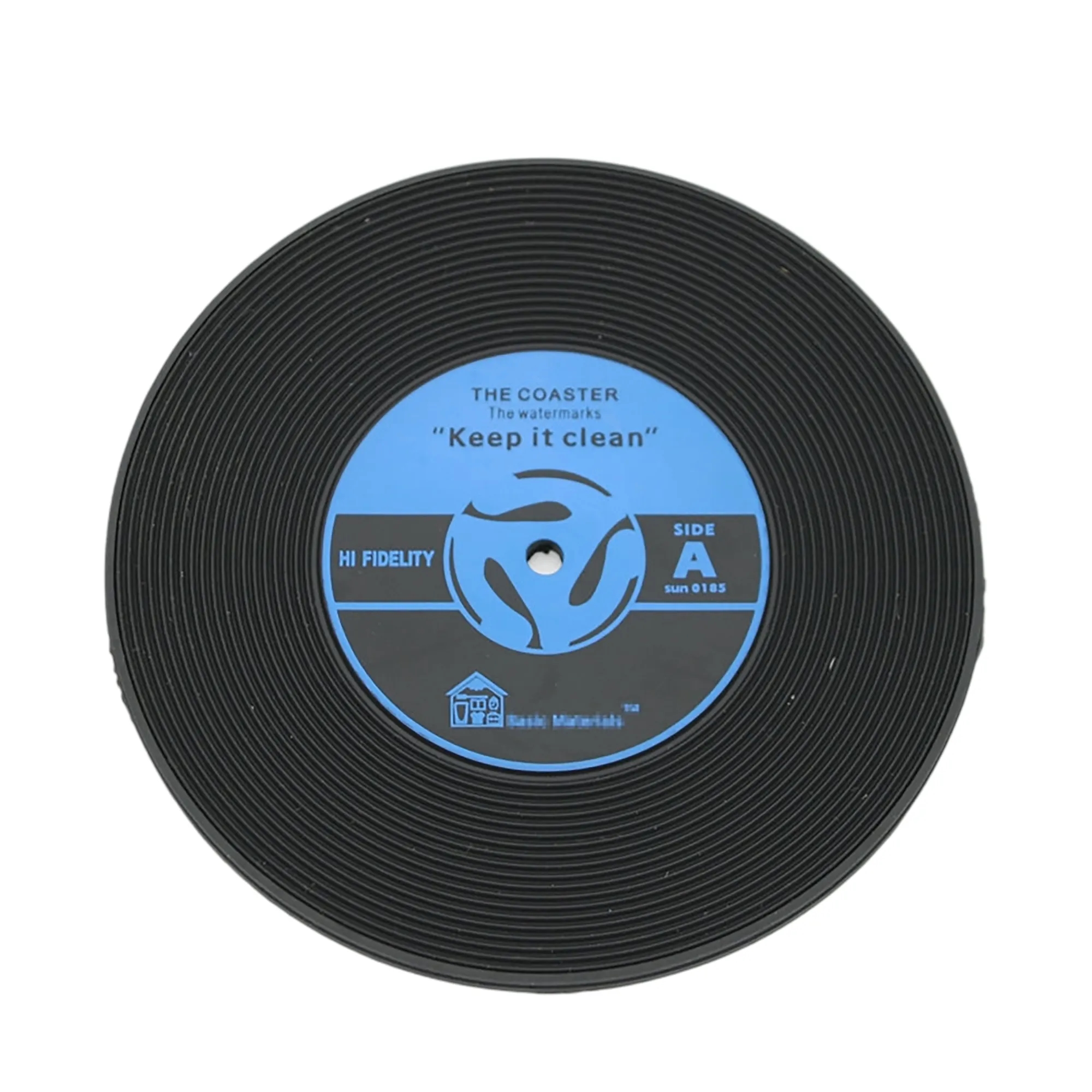 PVC Drink Coasters 3.9 Inch Vinyl Record 4