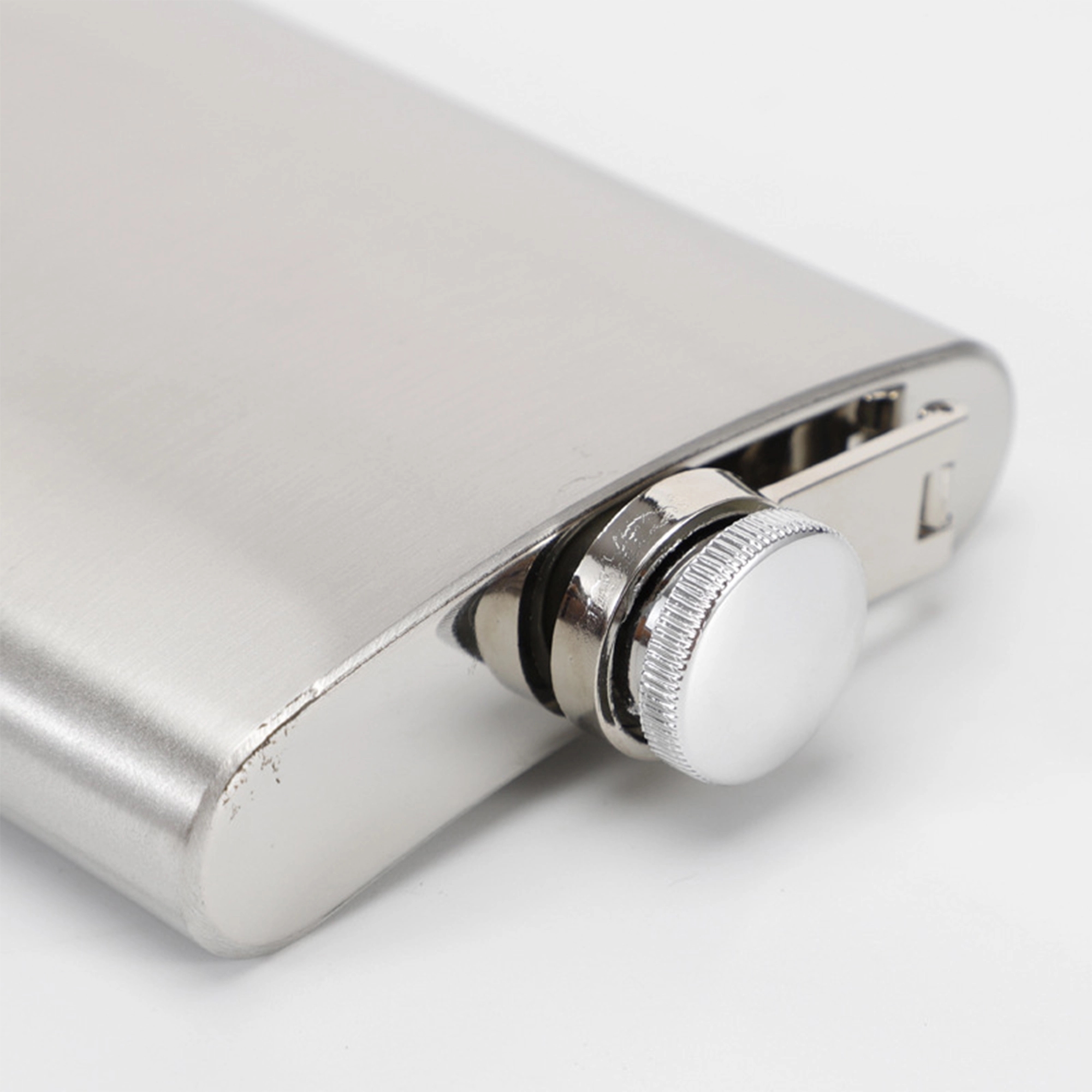 6Oz Flask Stainless Steel 2