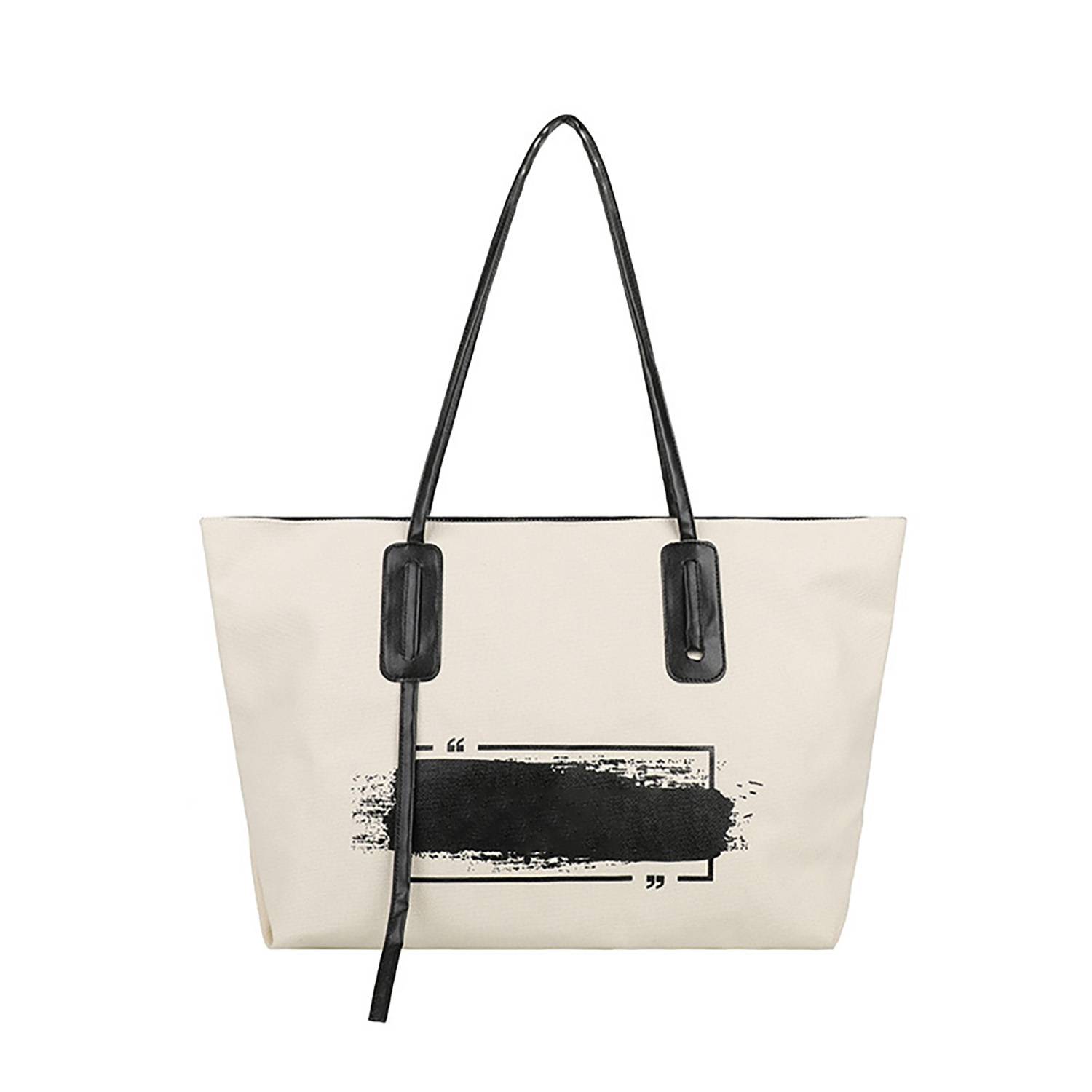 Large Capacity Canvas Tote Bag, custom tote bag with logo imprint 3